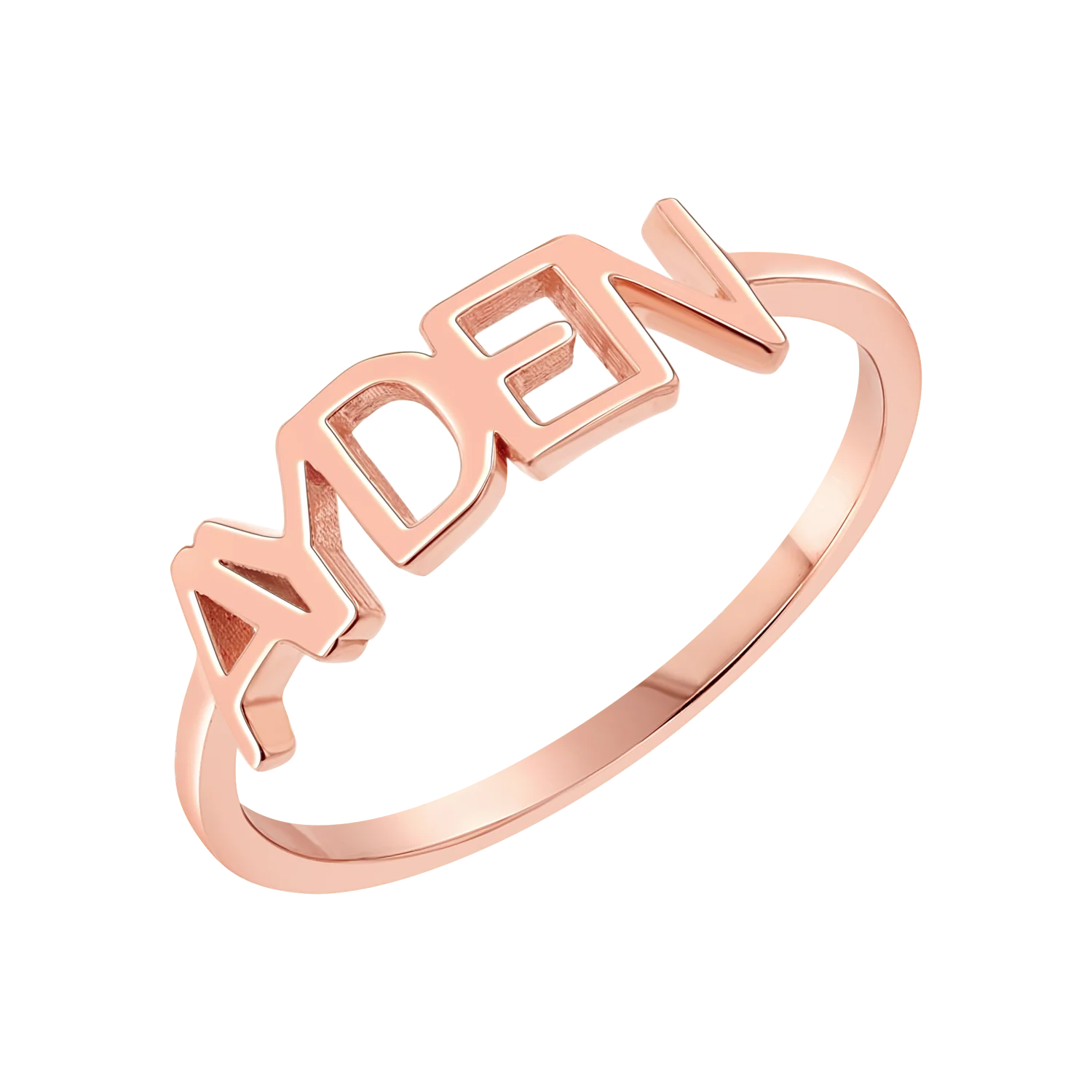 Linear Name Ring - Image 3