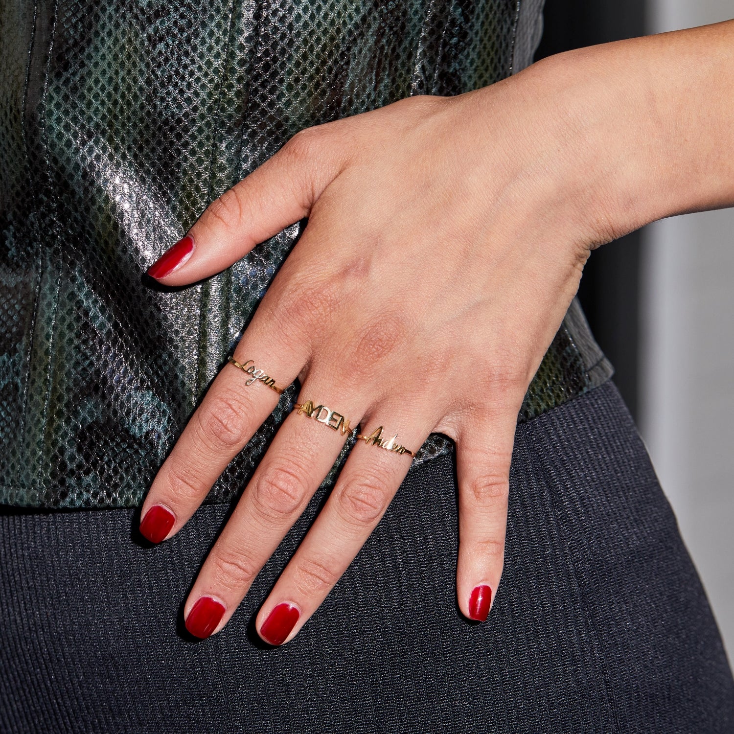 Linear Name Ring - Image 6