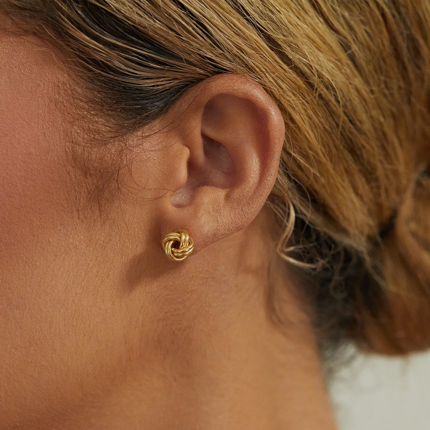 Love Knot Stud Earrings - Image 4