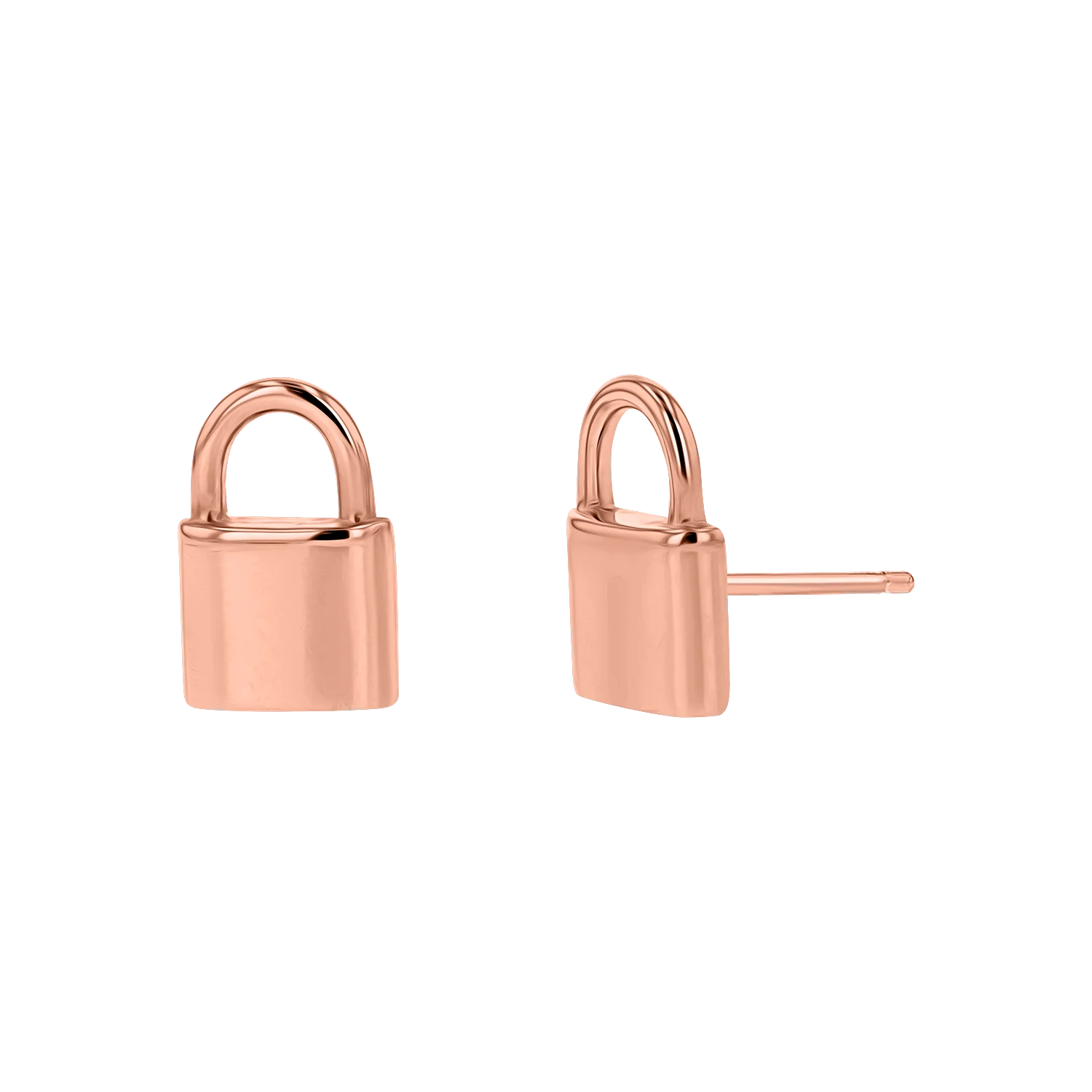Love Padlock Stud Earrings - Image 3