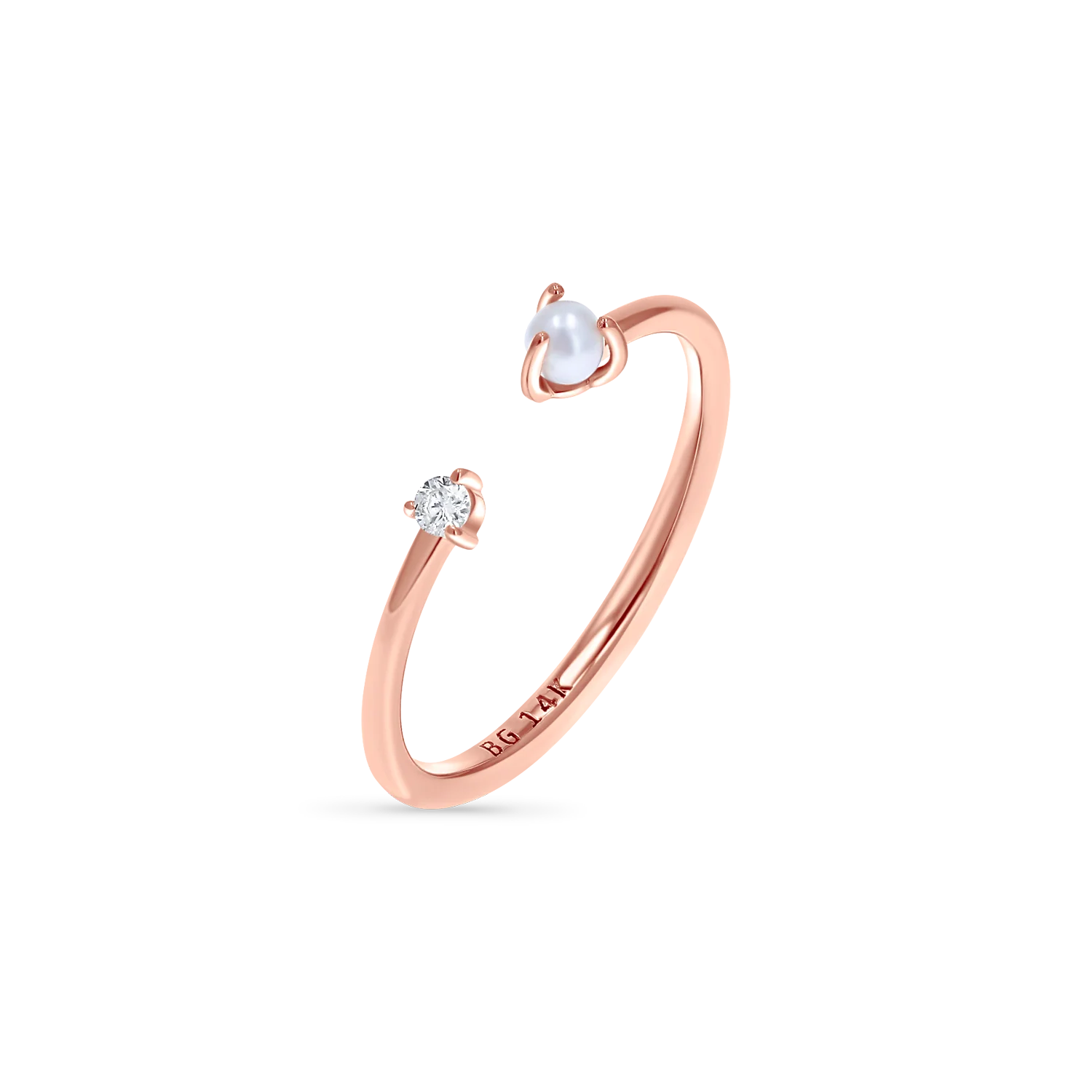 Luna Diamond and Pearl Ring - Image 3