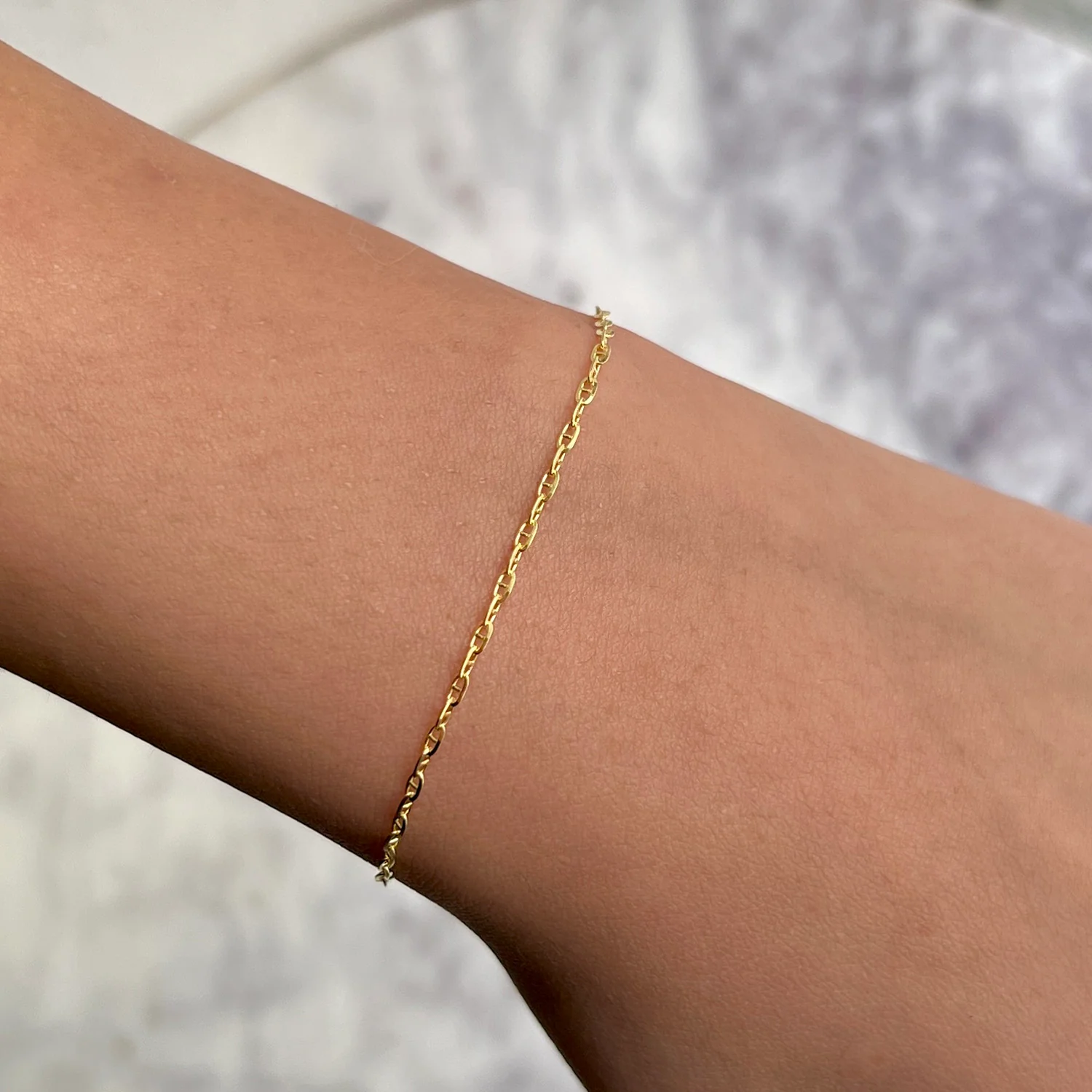 Mariner Anchor Chain Link Bracelet - Image 2