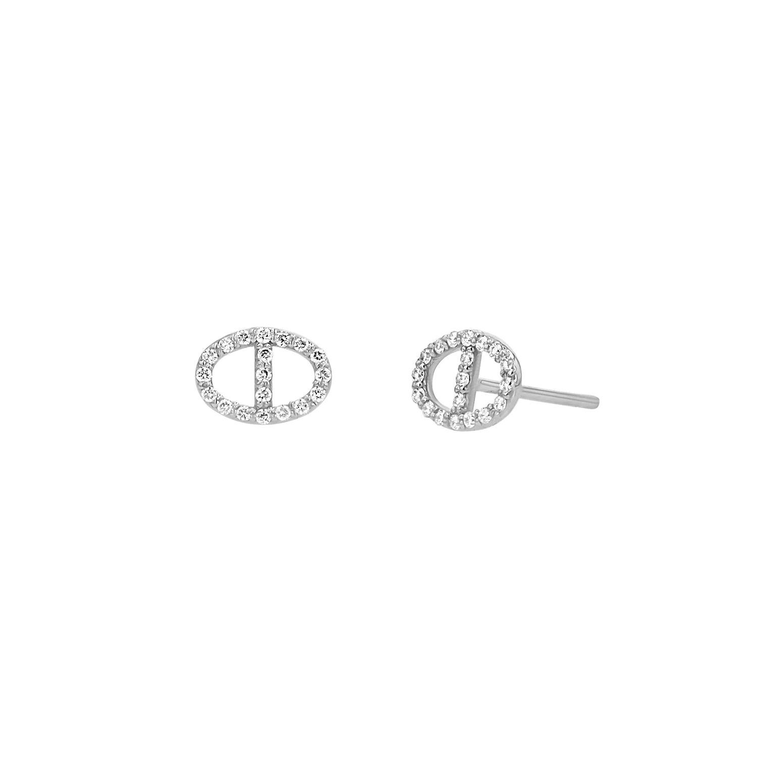 Mariner Diamond Stud Earrings - Image 2