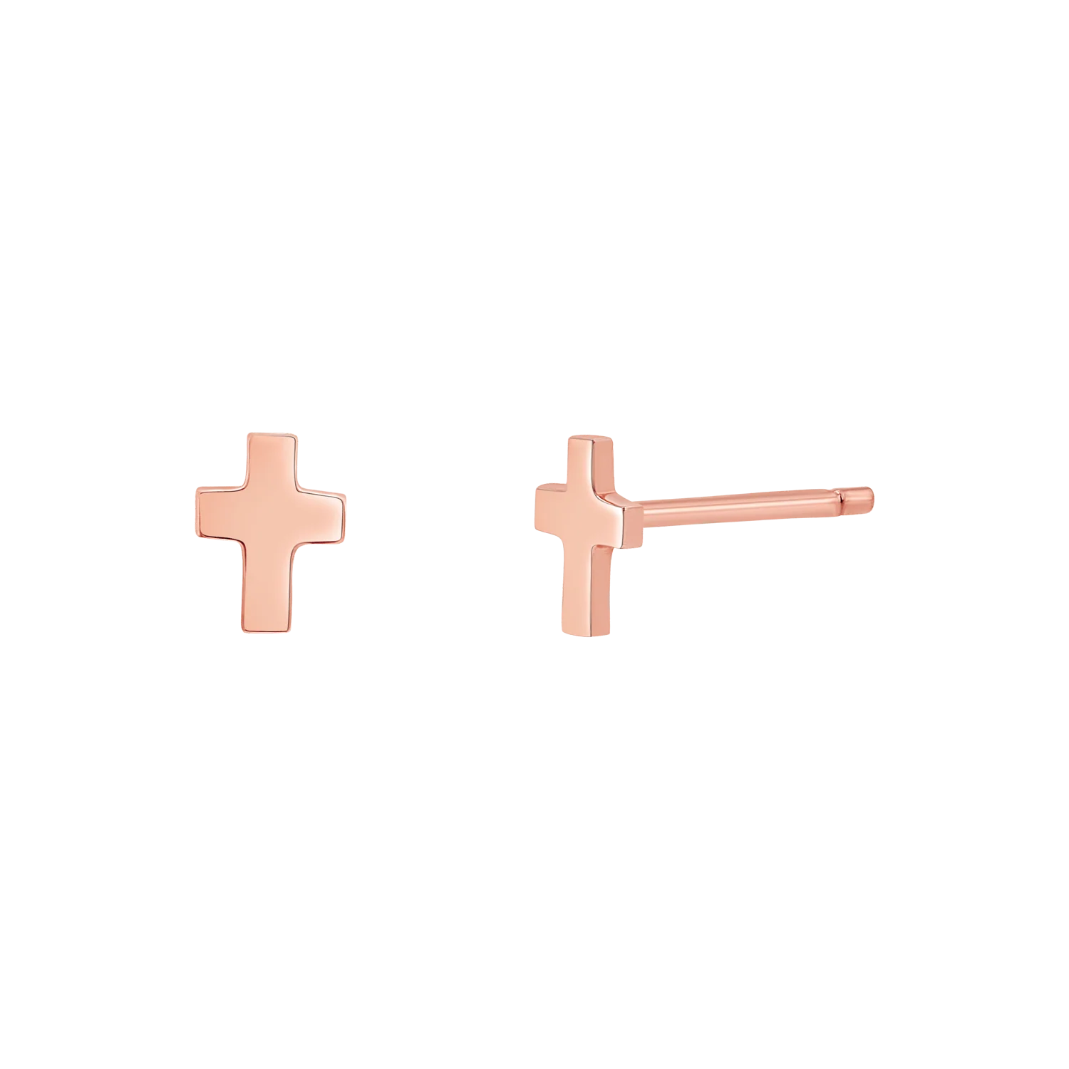 Mini Cross Stud Earrings - Image 3
