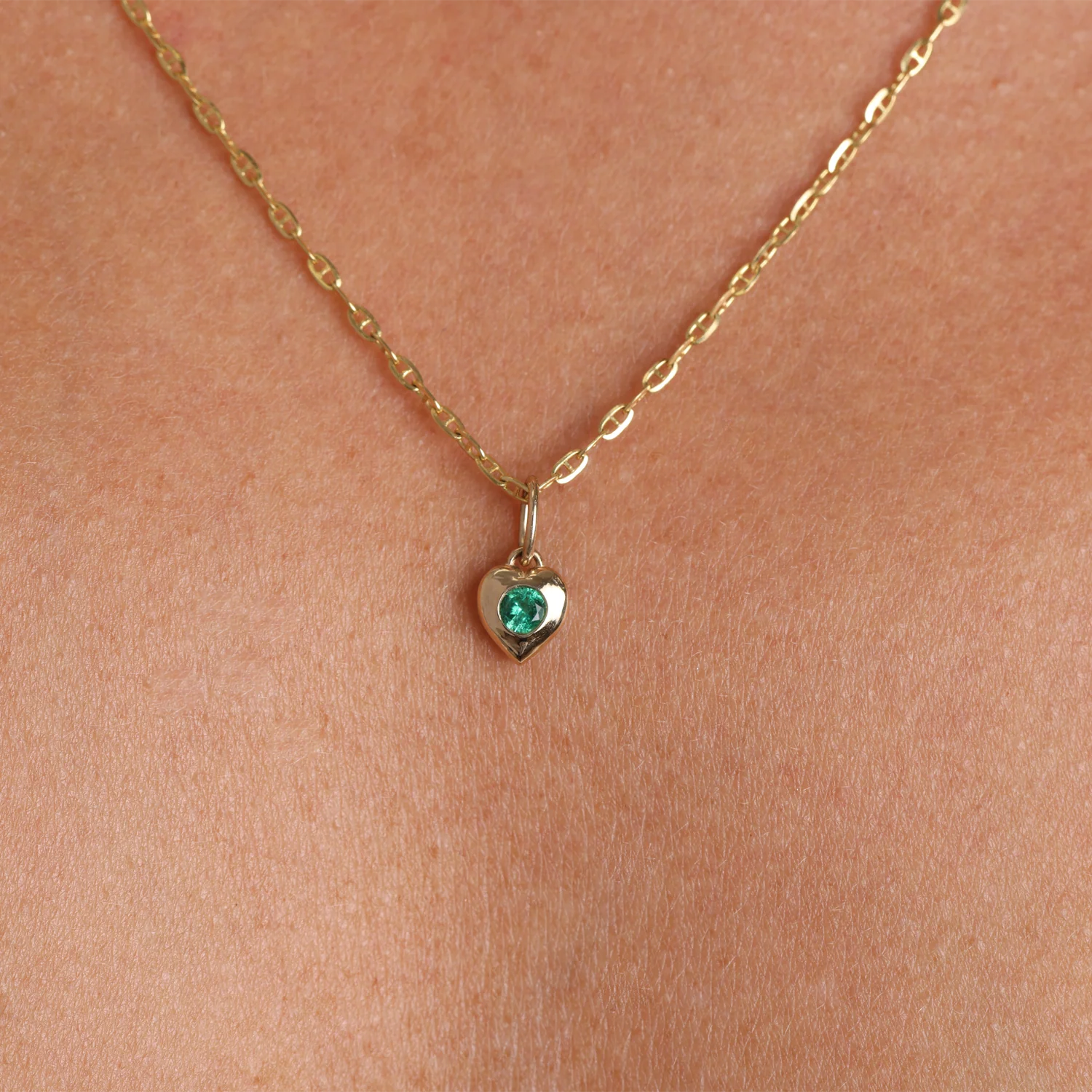 Mini Puff Heart Gemstone Charms - Image 12