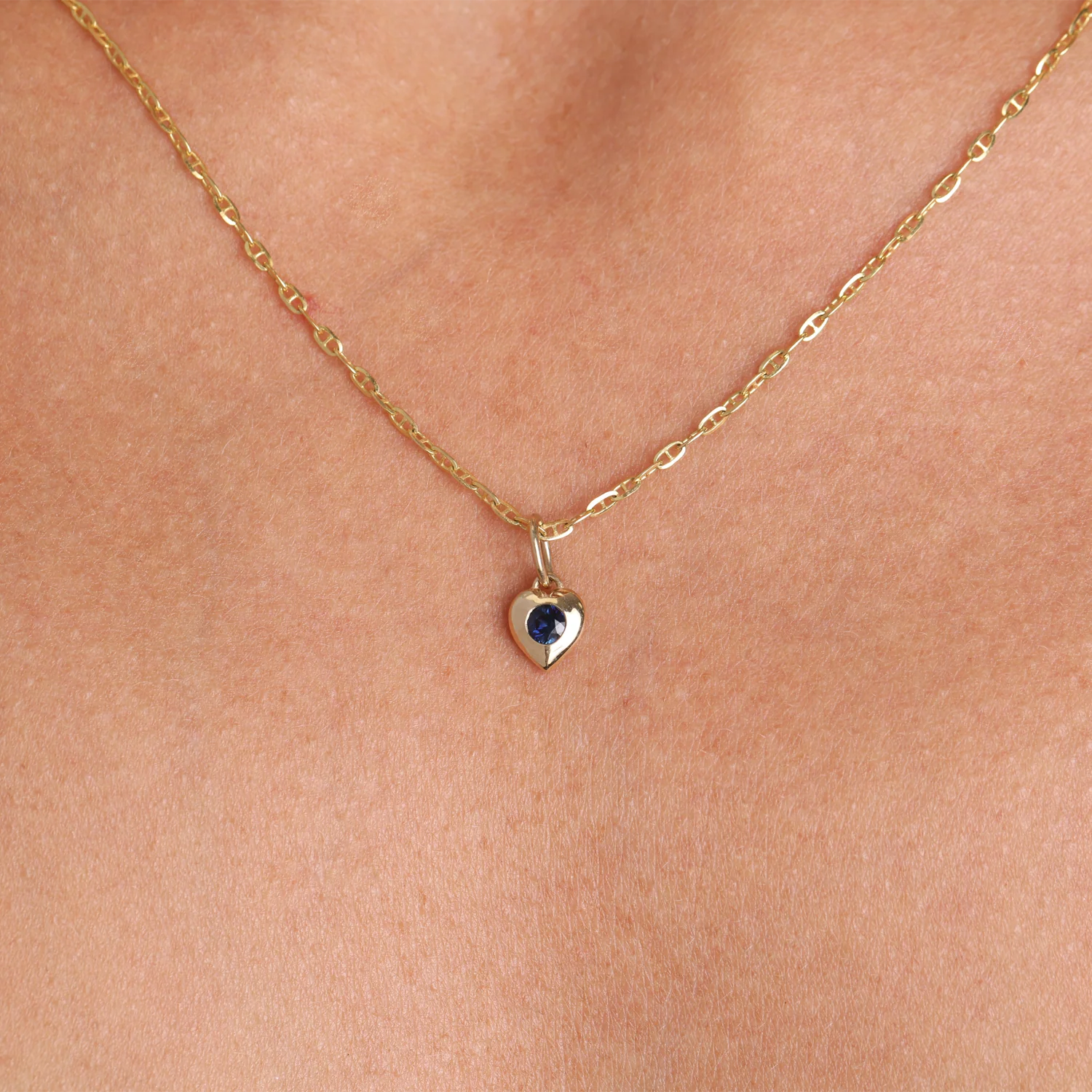 Mini Puff Heart Gemstone Charms - Image 13