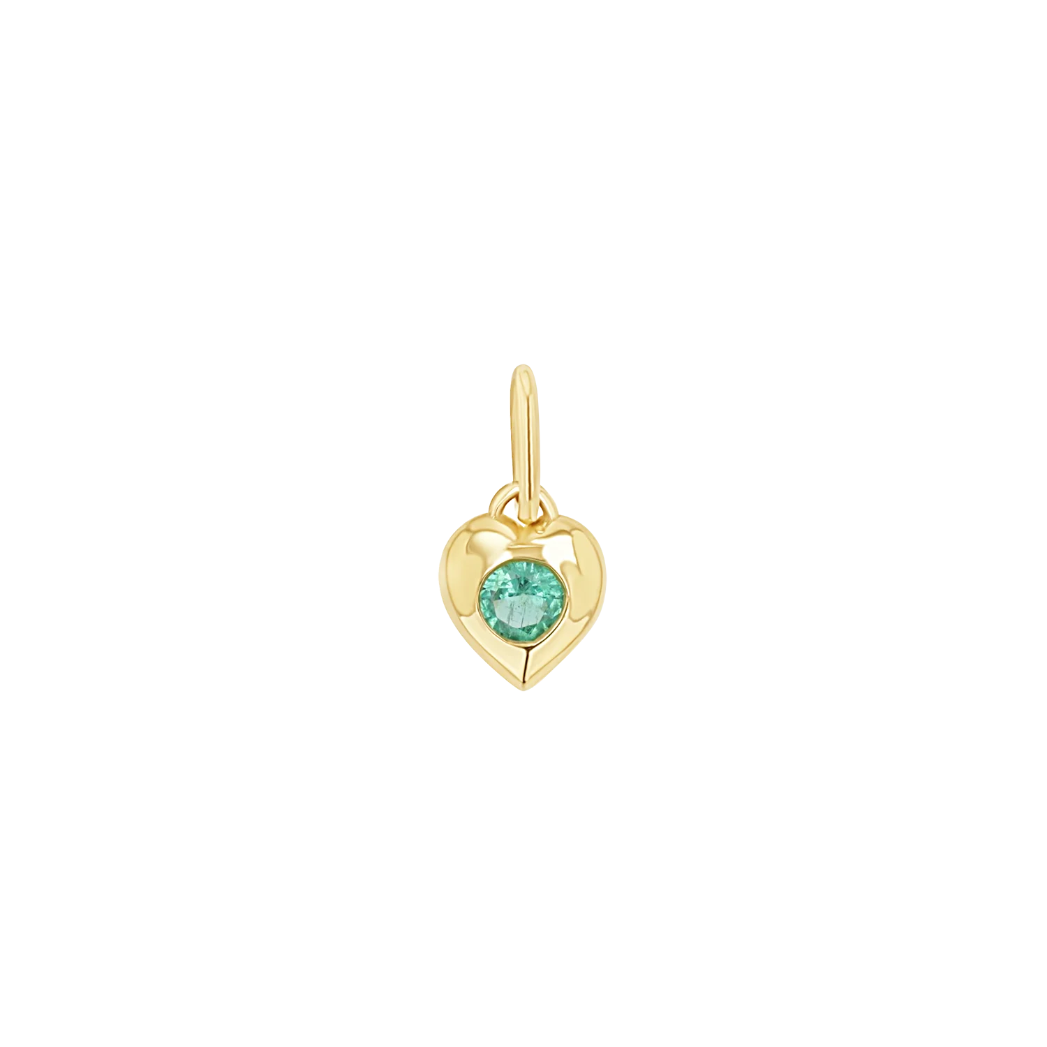 Mini Puff Heart Gemstone Charms - Image 4