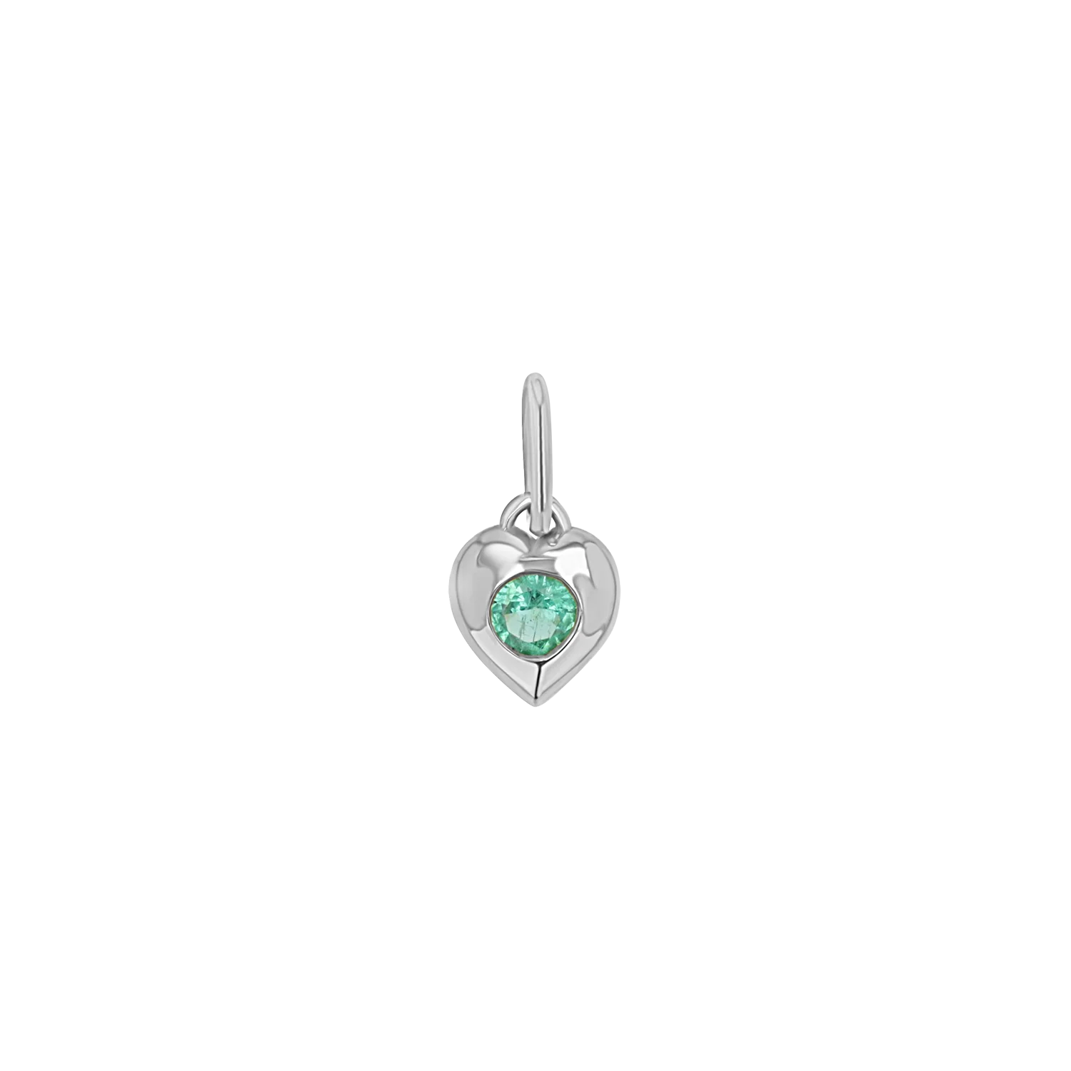 Mini Puff Heart Gemstone Charms - Image 5