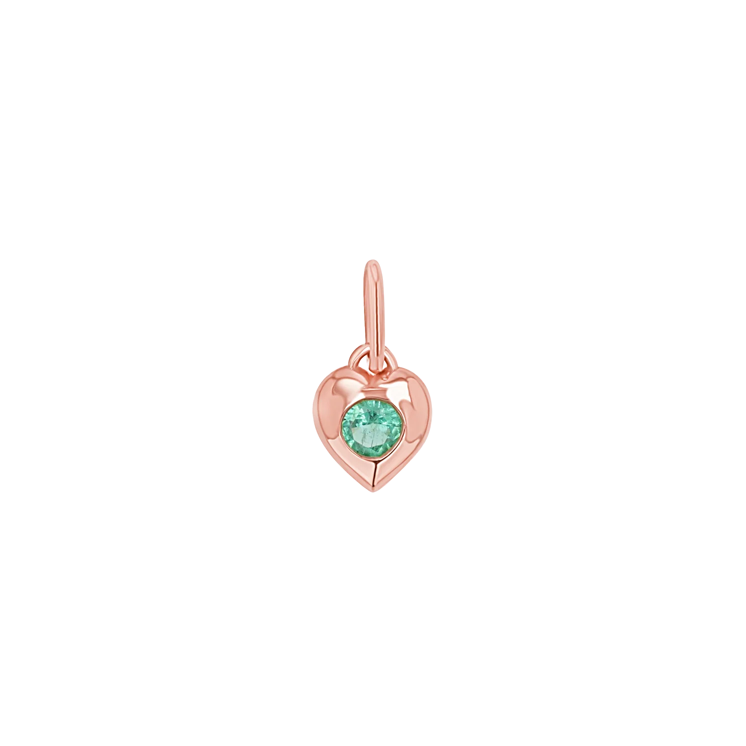 Mini Puff Heart Gemstone Charms - Image 6