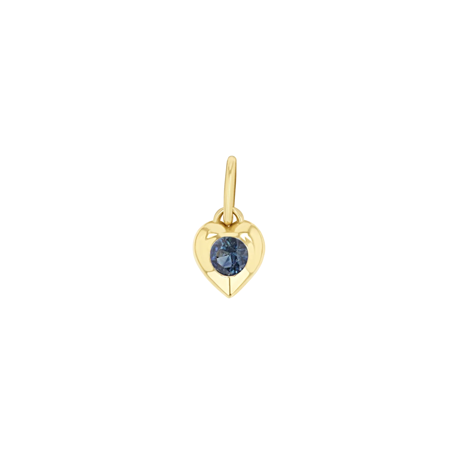 Mini Puff Heart Gemstone Charms - Image 7