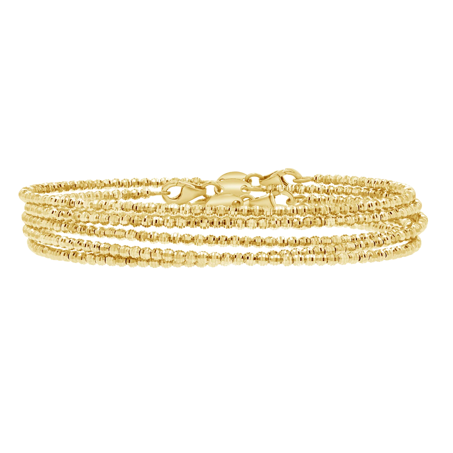 Mooncut Gold Wrap Around Bracelet - Image 7