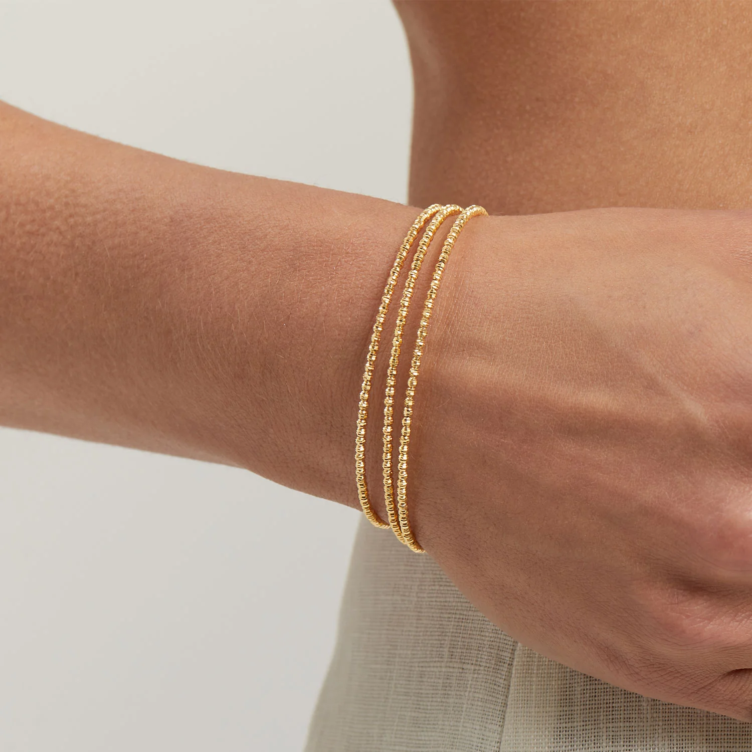 Mooncut Gold Wrap Around Bracelet - Image 9