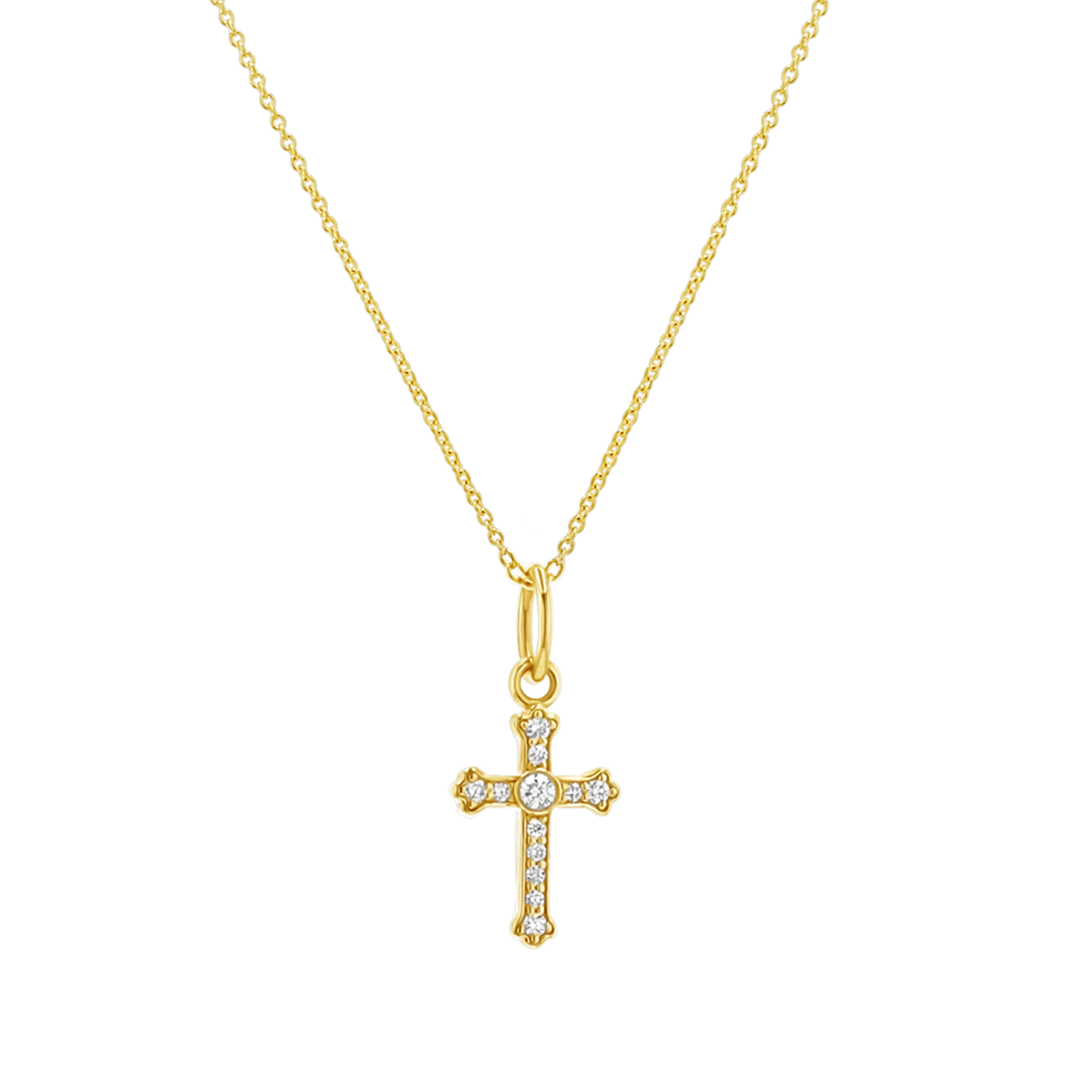 Orthodox Diamond Cross Charm - Image 4