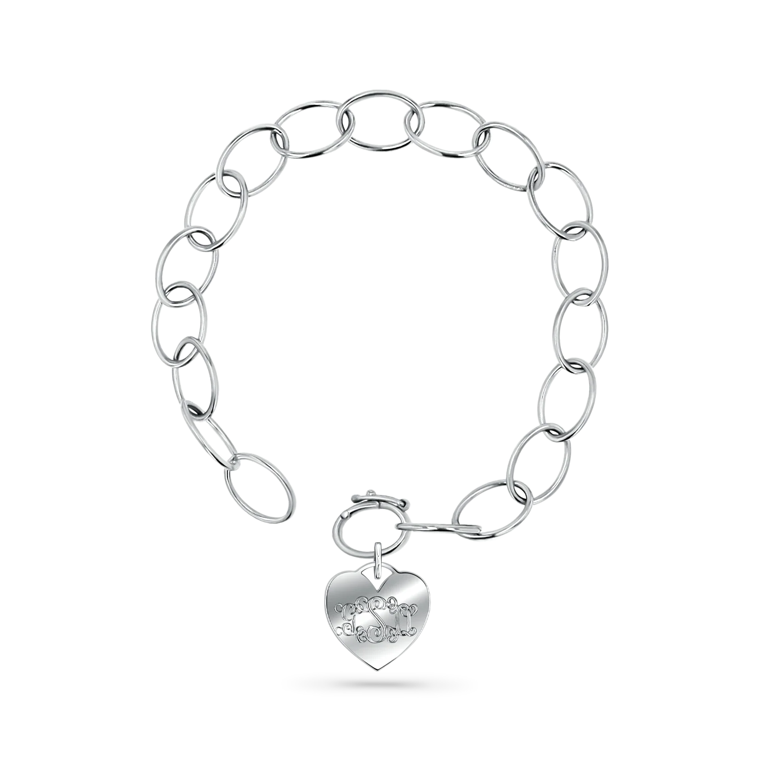 Oval Link Charm Bracelet - Image 6