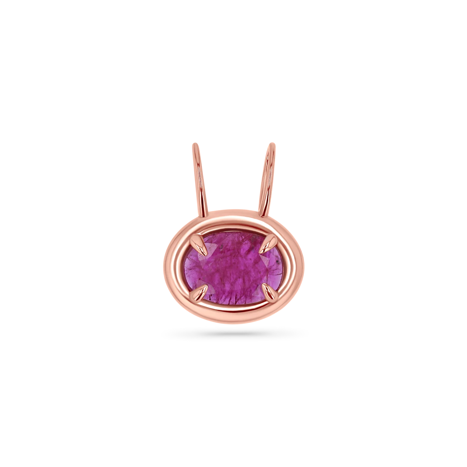Oval Slider Rustic Ruby Charm - Image 3
