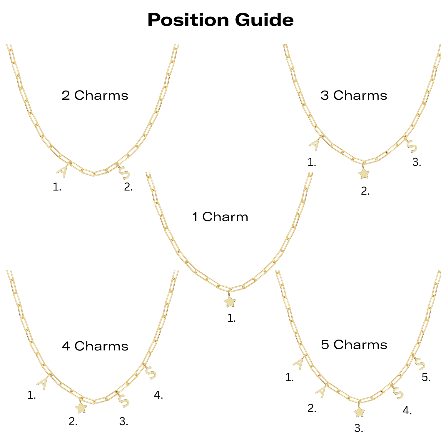 Paper Clip Link Custom Charm Necklace - Image 4