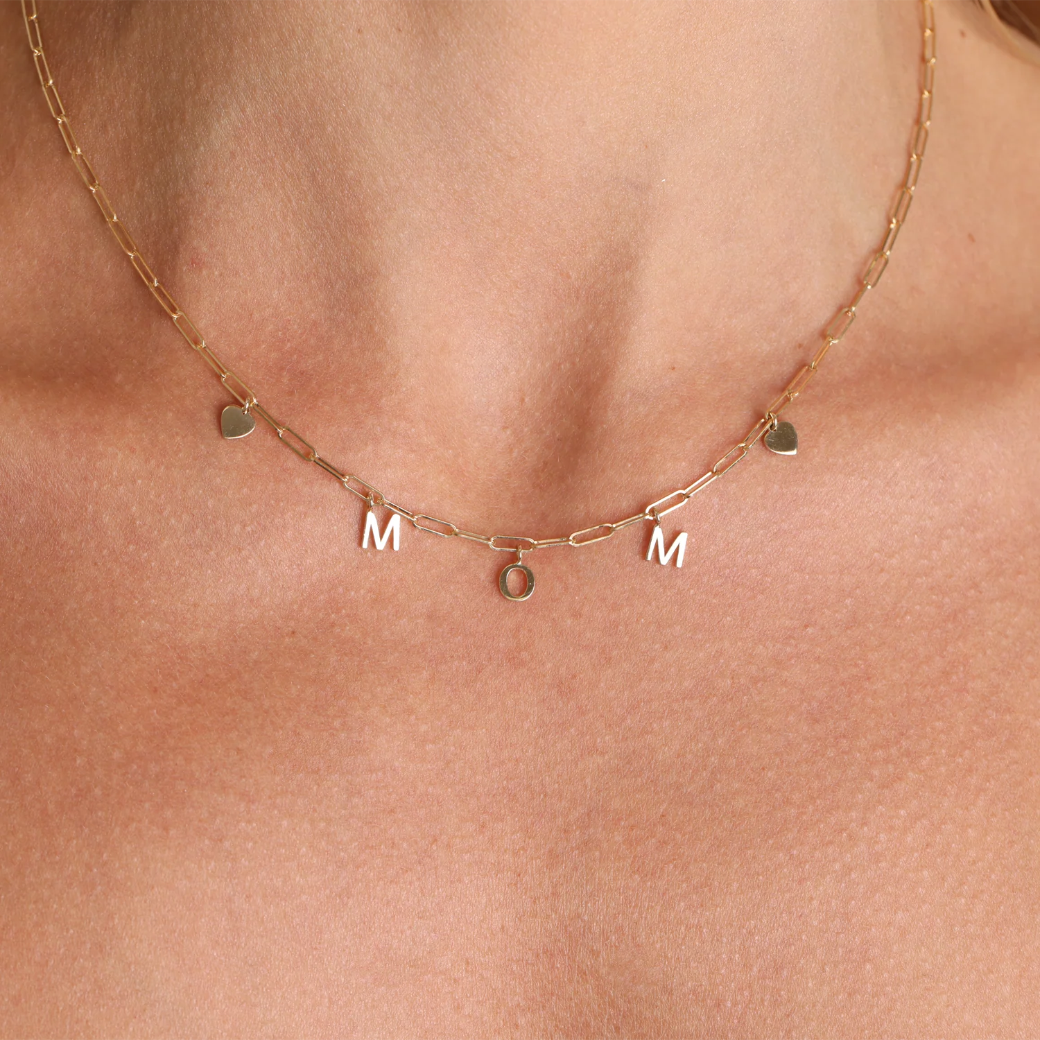 Paper Clip Link Custom Charm Necklace - Image 6