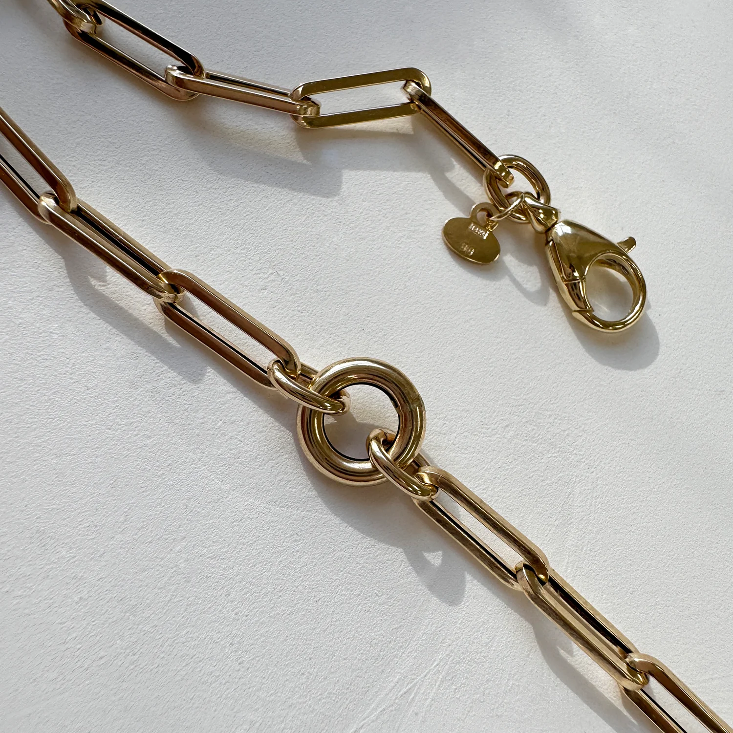 Paperclip Loop Charm Bracelet - Image 2