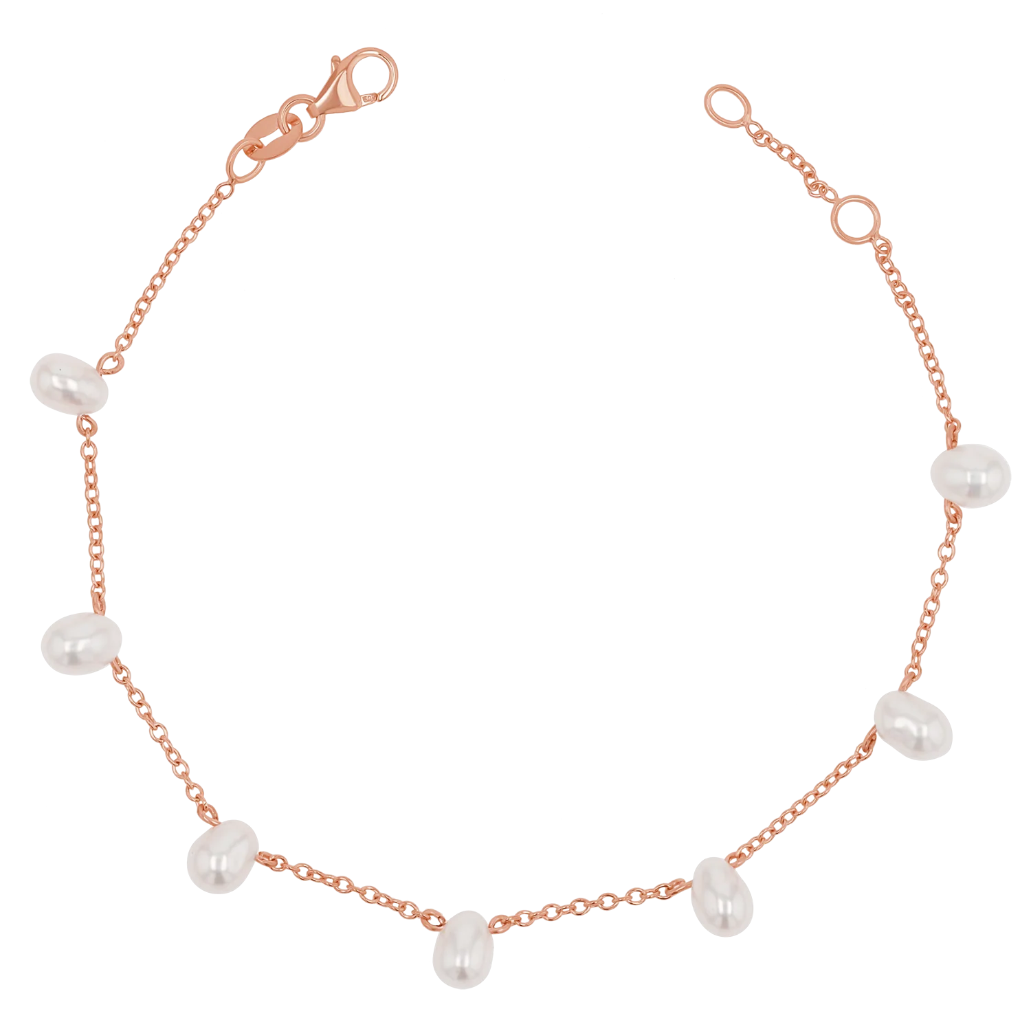 Pearl Drop Station Bracelet - Image 3