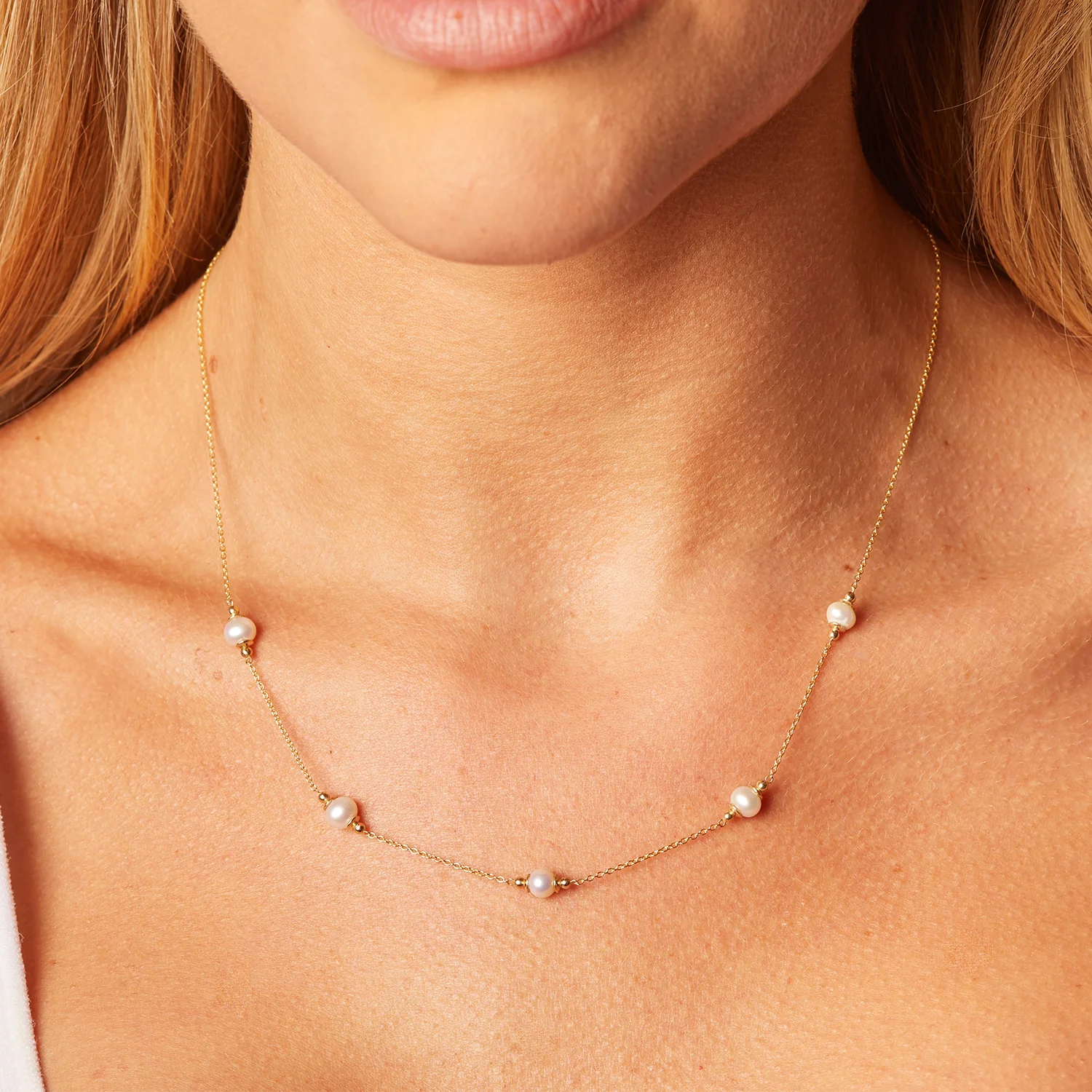 Pearl Station Necklace - Image 6