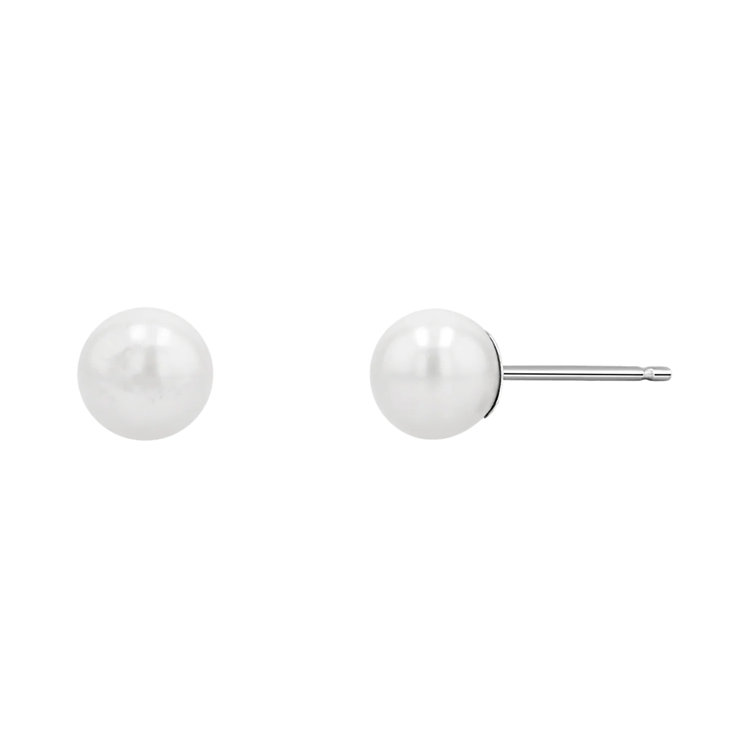 Pearl Stud Earrings - Image 5