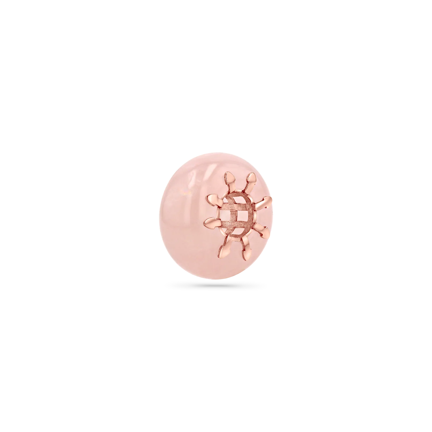 Rose Quartz Gemstone Slider Charm - Image 3