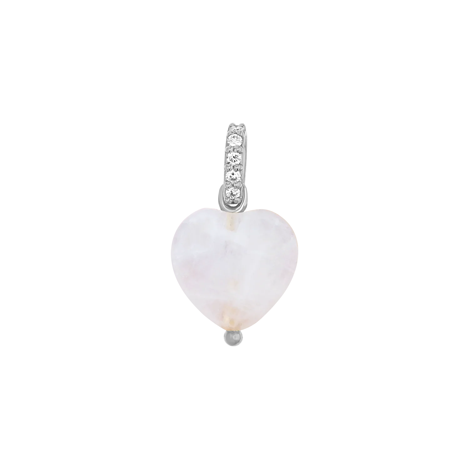 Rose Quartz Heart Charm - Image 2