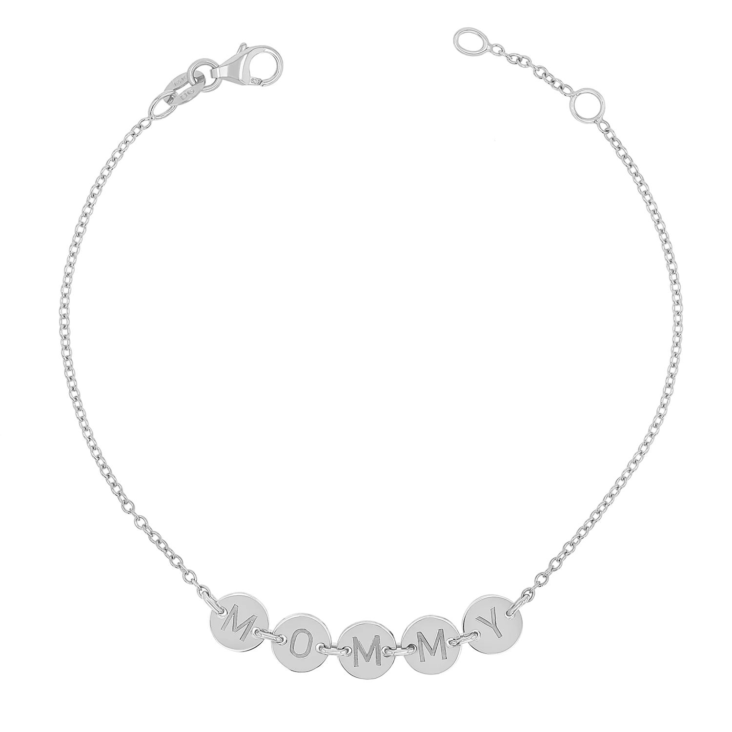 Round Bubble Name Bracelet - Image 2