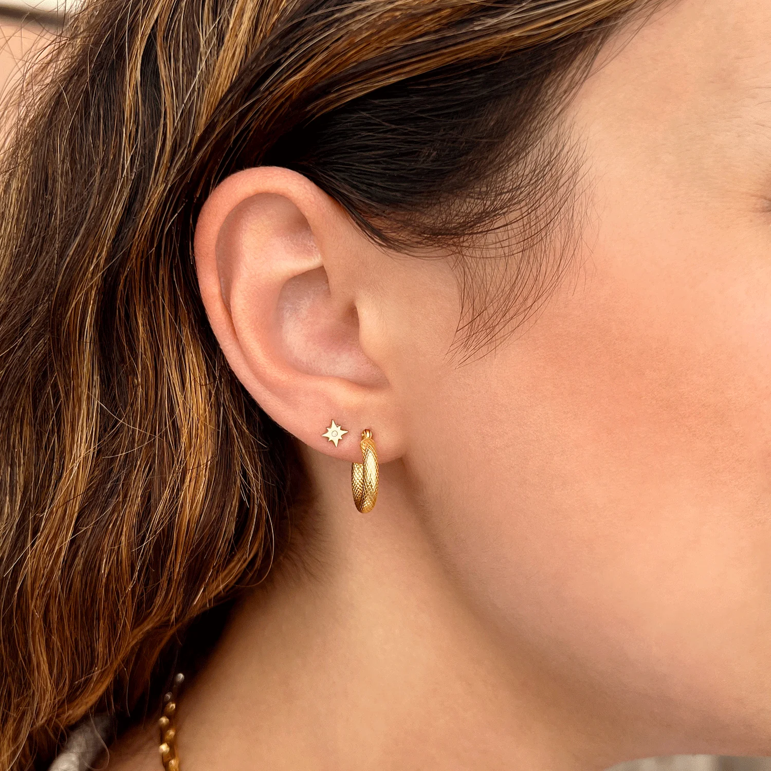 Serpentine Hoop Earrings - Image 4