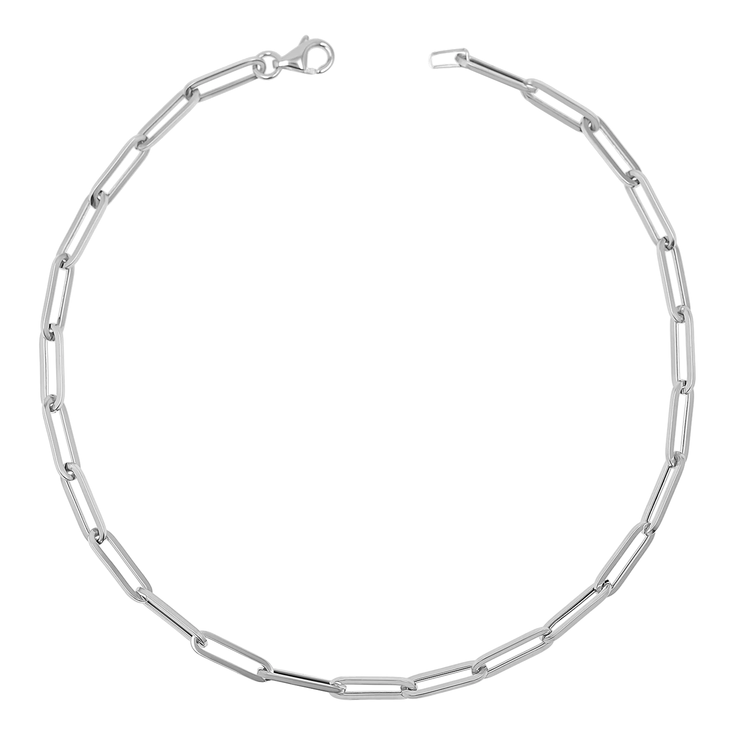 14K Signature Paper Clip Chain Anklet - Image 2