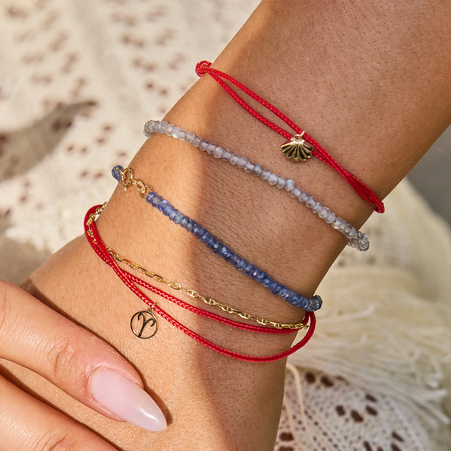 Soleil Seashell Cord Bracelet - Image 6