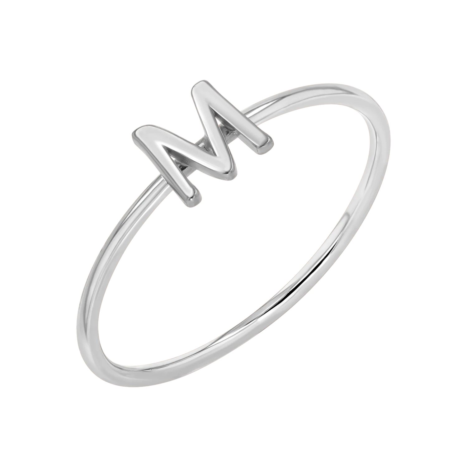 Solid Initial Letter Ring - Image 2