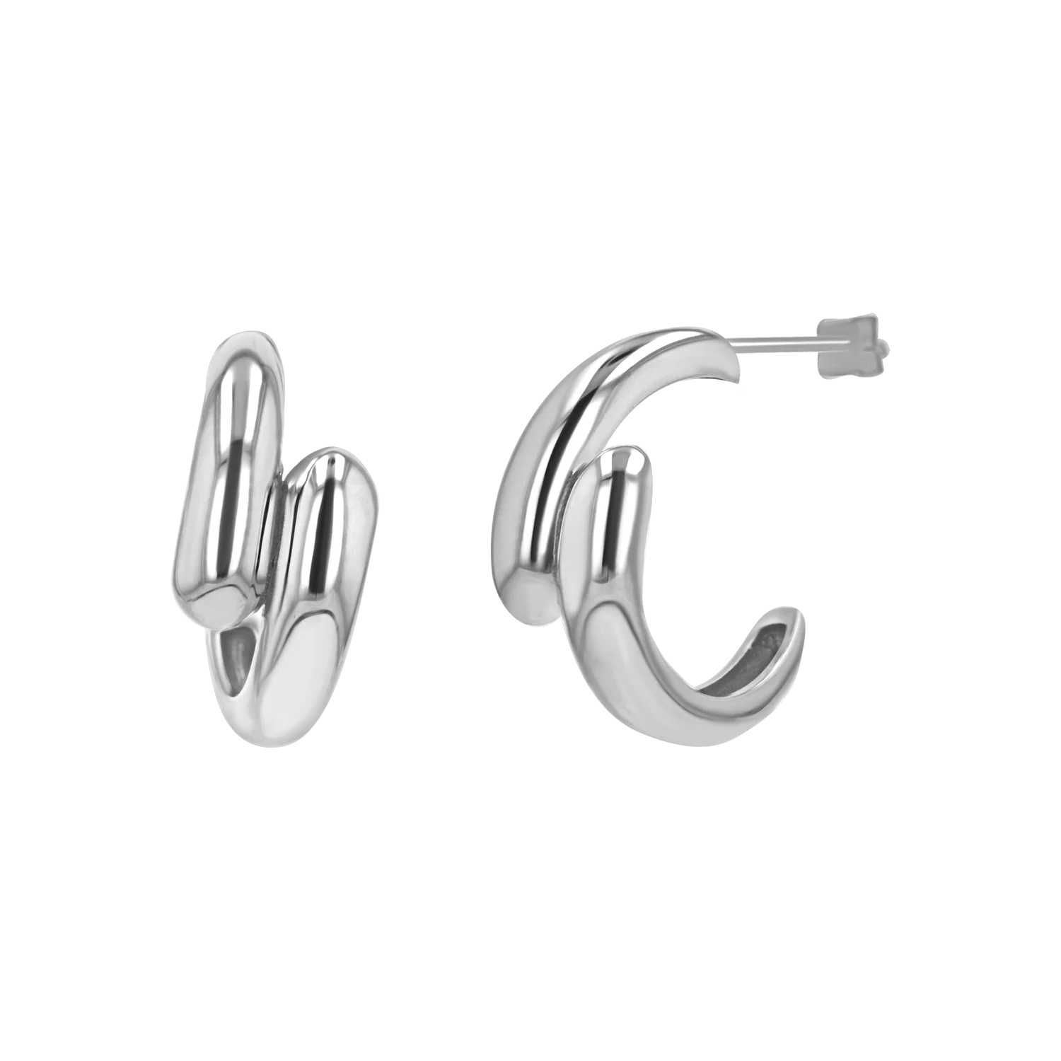Solid Rendezvous Hoop Earrings - Image 2