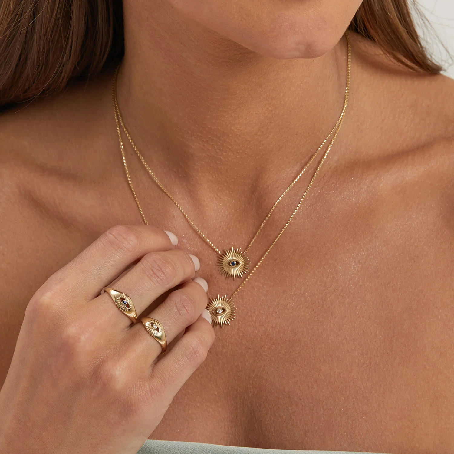 Sunbeam Evil Eye Ring - Image 8