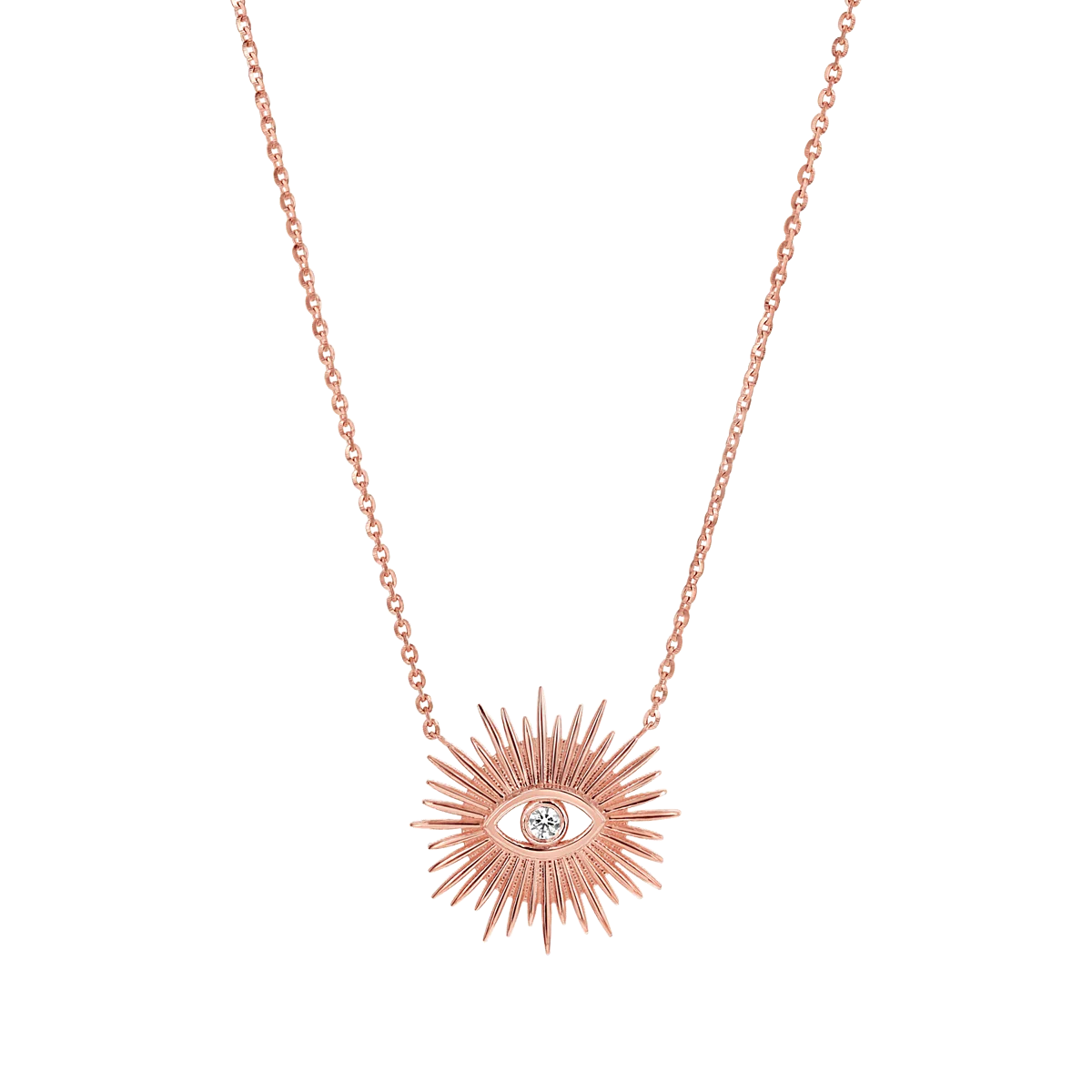 Sunburst Evil Eye Necklace - Image 3