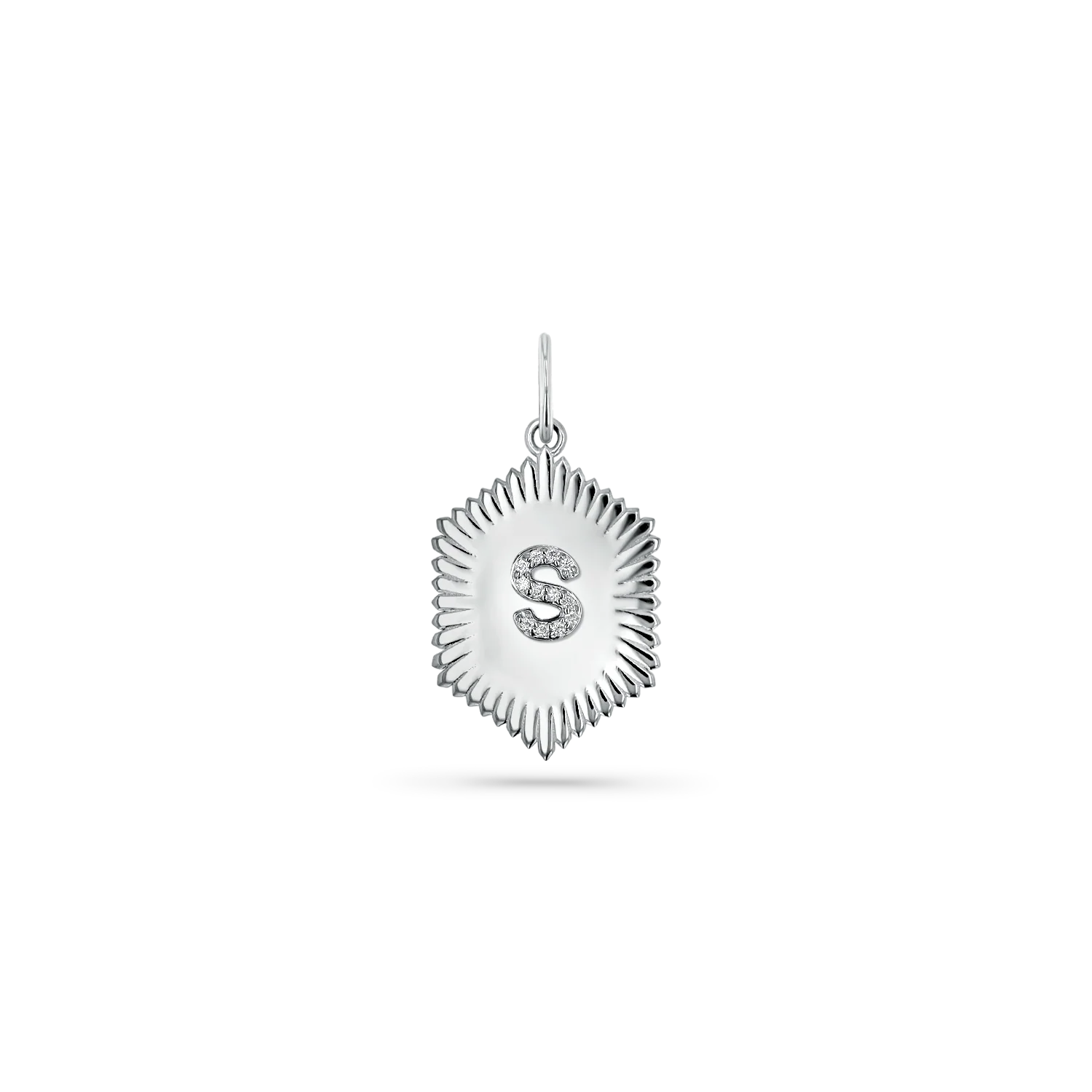 Sunburst Hexagon Letter Charm - Image 2