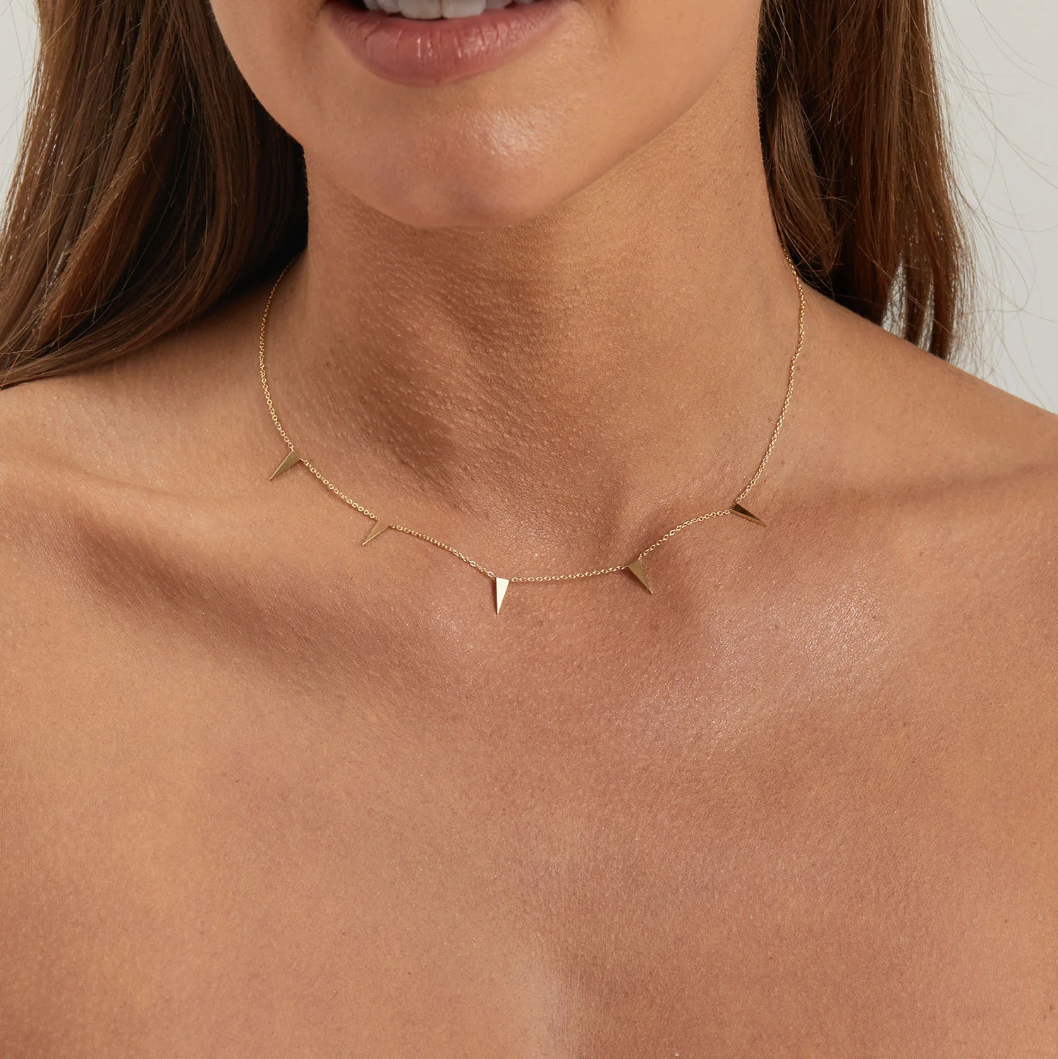 Triangle Spike Necklace - Image 5