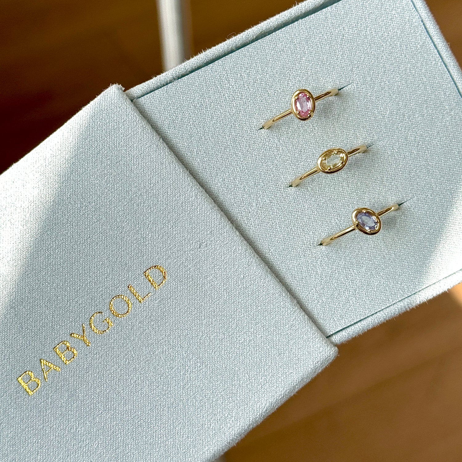 Trio Oval Sapphire Ring Set - Image 4