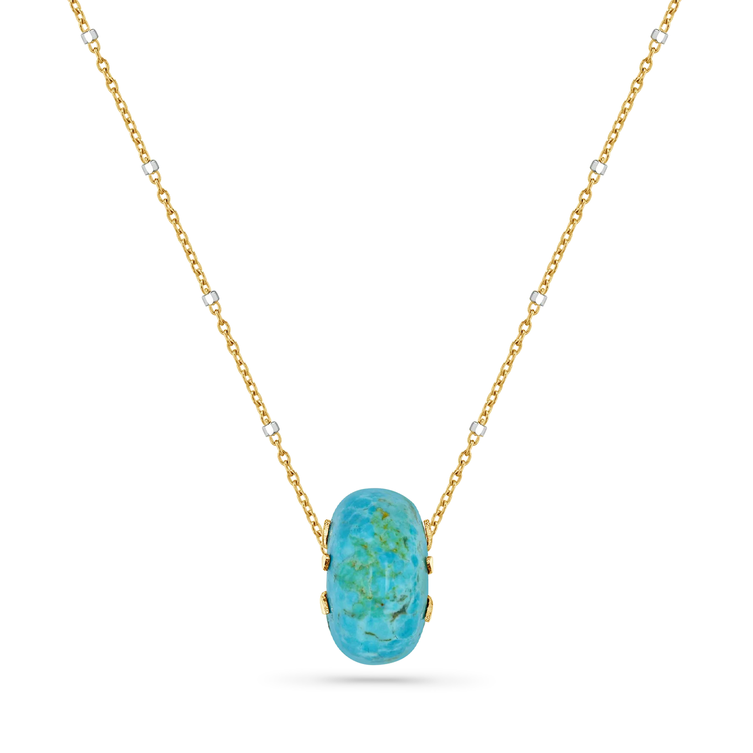 Turquoise Gemstone Slider Charm - Image 4