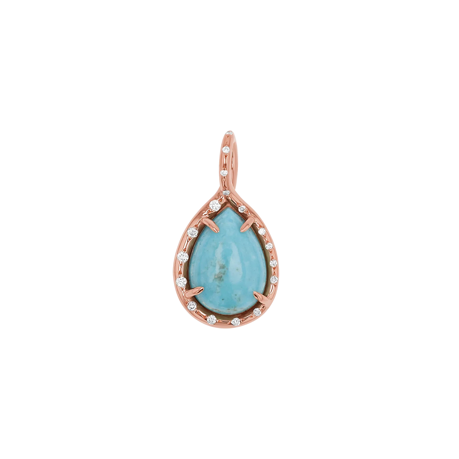Turquoise Tear Drop Charm - Image 3