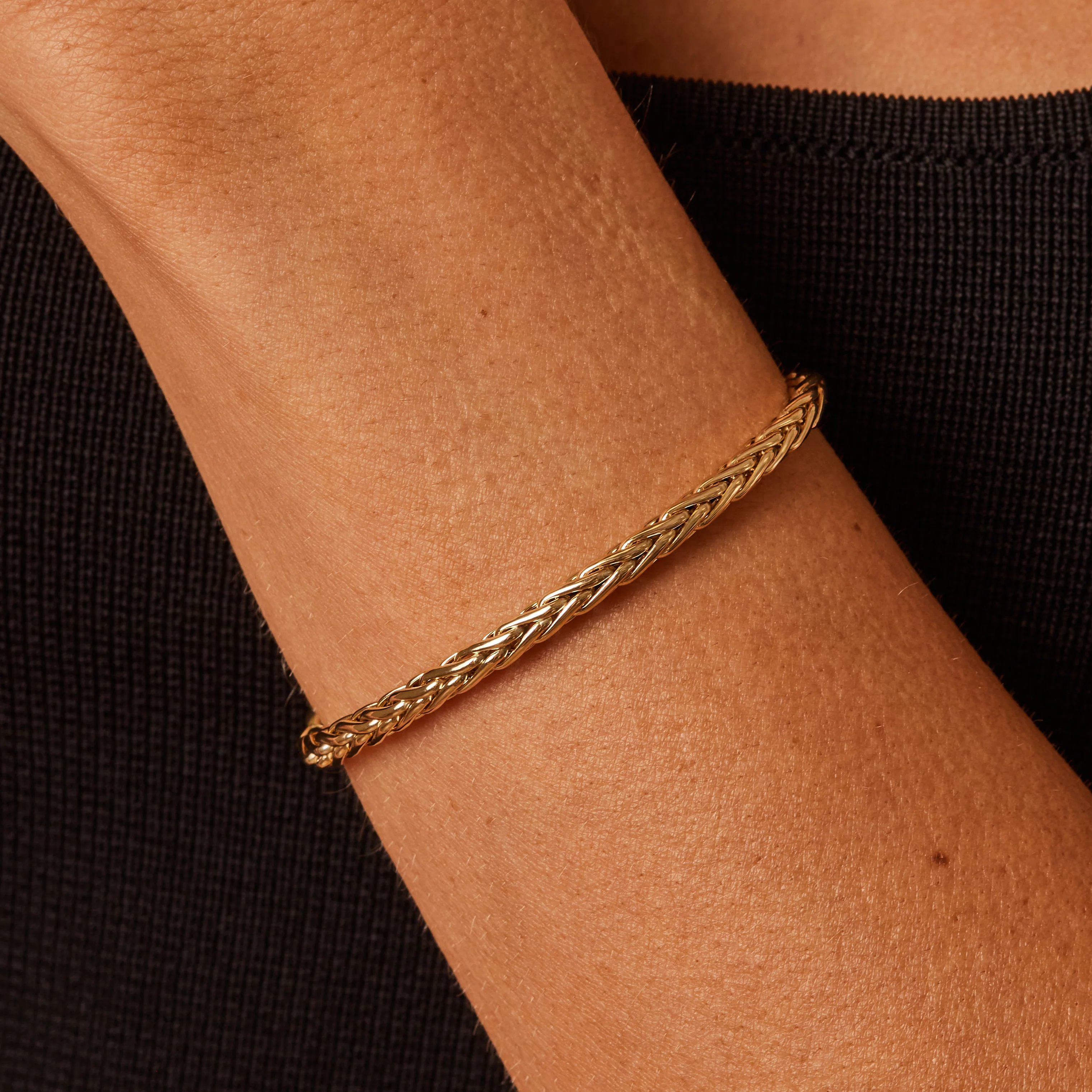 Wheat Braid Chain Bracelet - Image 3