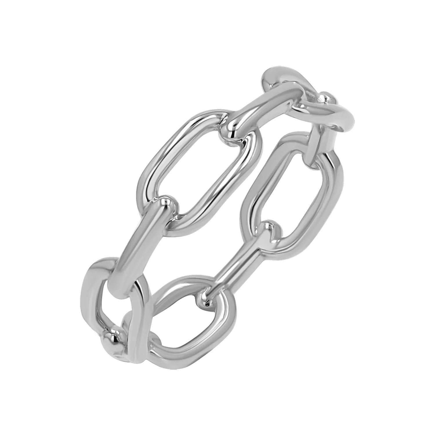 Wide Paper Clip Link Ring - Image 2