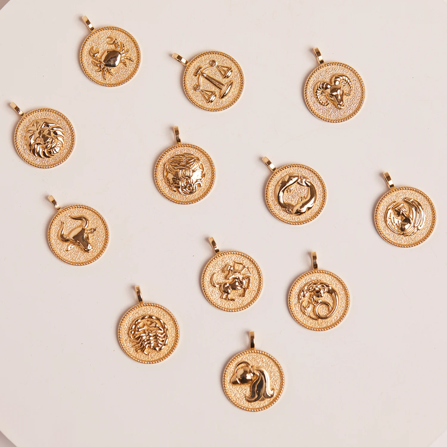 Zodiac Coin Medallion Charm - Image 37