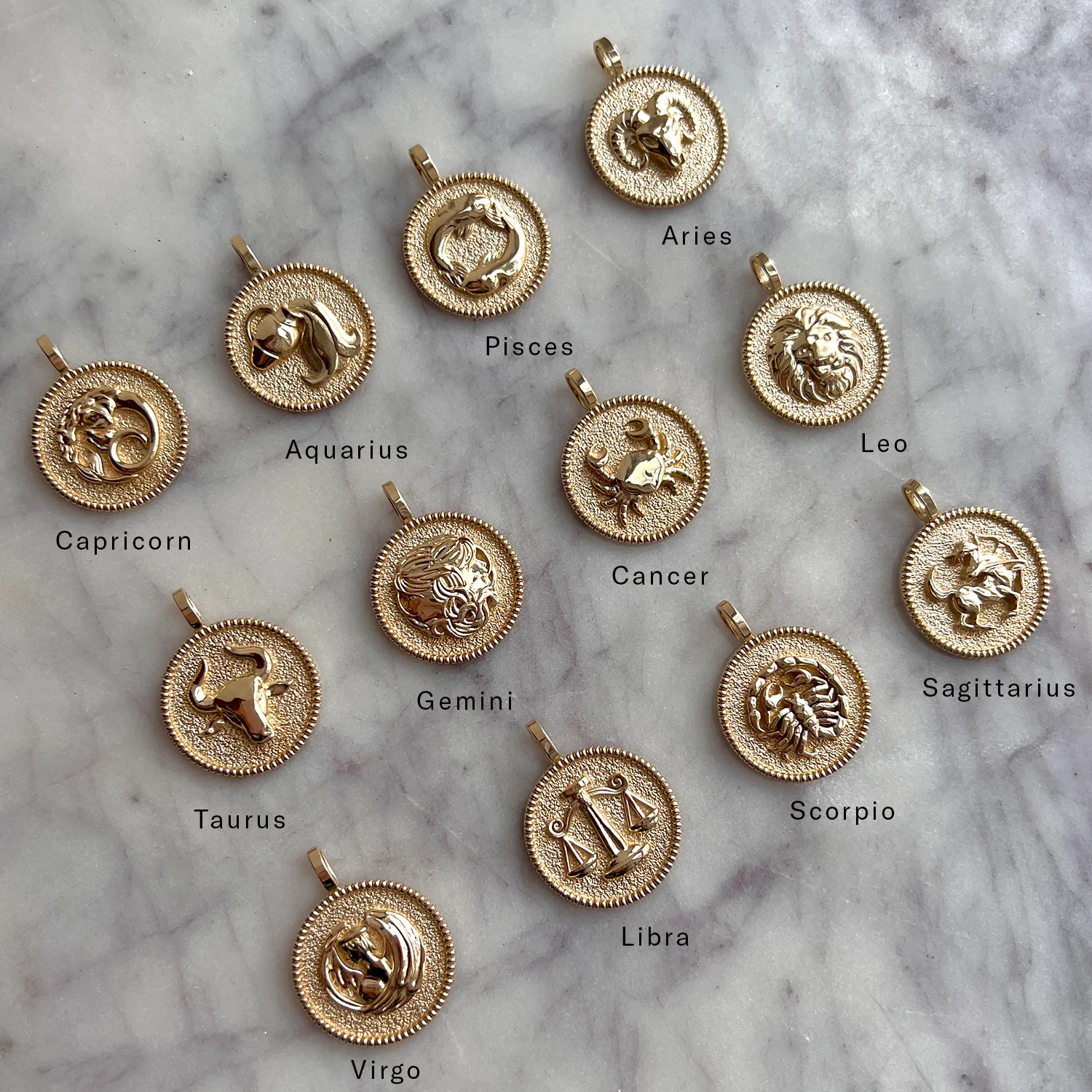 Zodiac Coin Medallion Necklace - Image 38