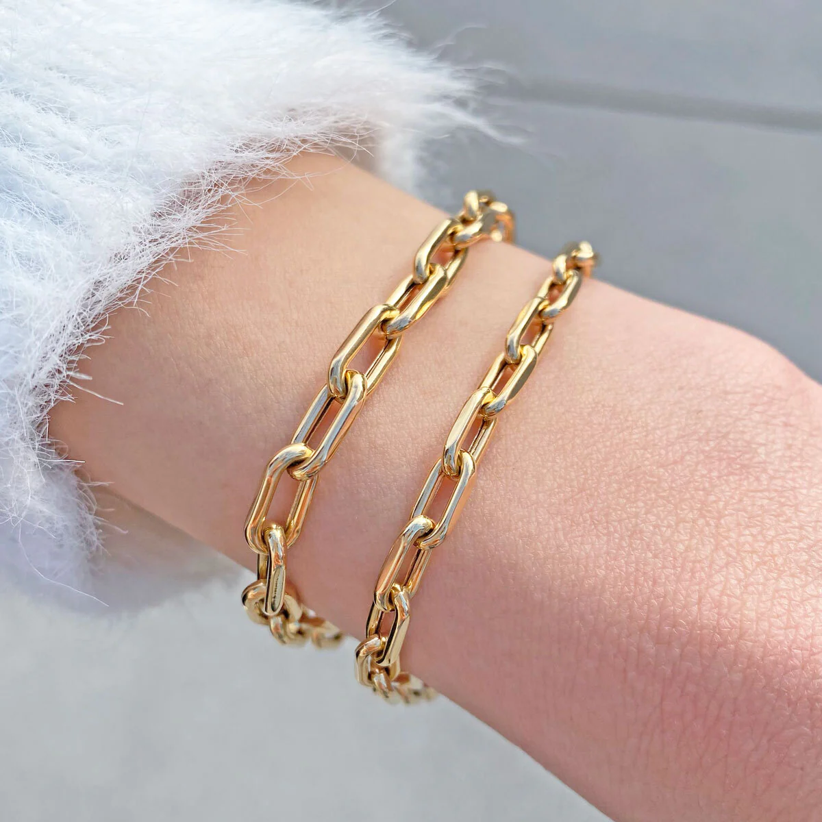 14K Grand Beverly Chain Bracelet - Image 8
