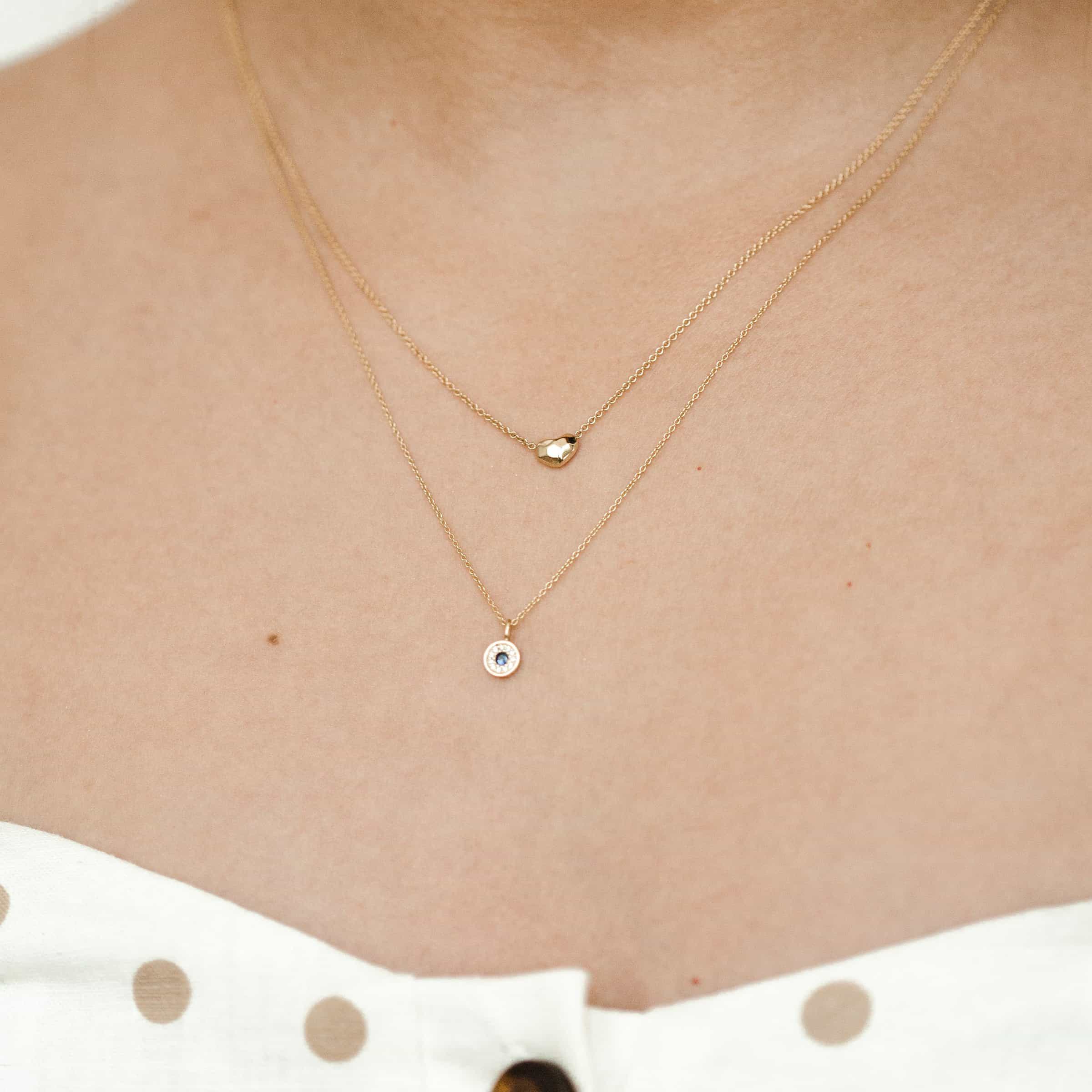 Dainty Round Evil Eye Necklace - Image 4