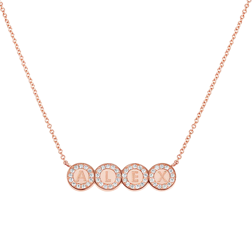 Custom Diamond Bubble Necklace - Image 5