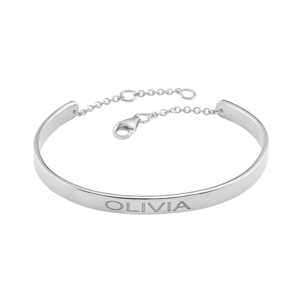 Signature Engravable Cuff ID Bracelet - Image 8