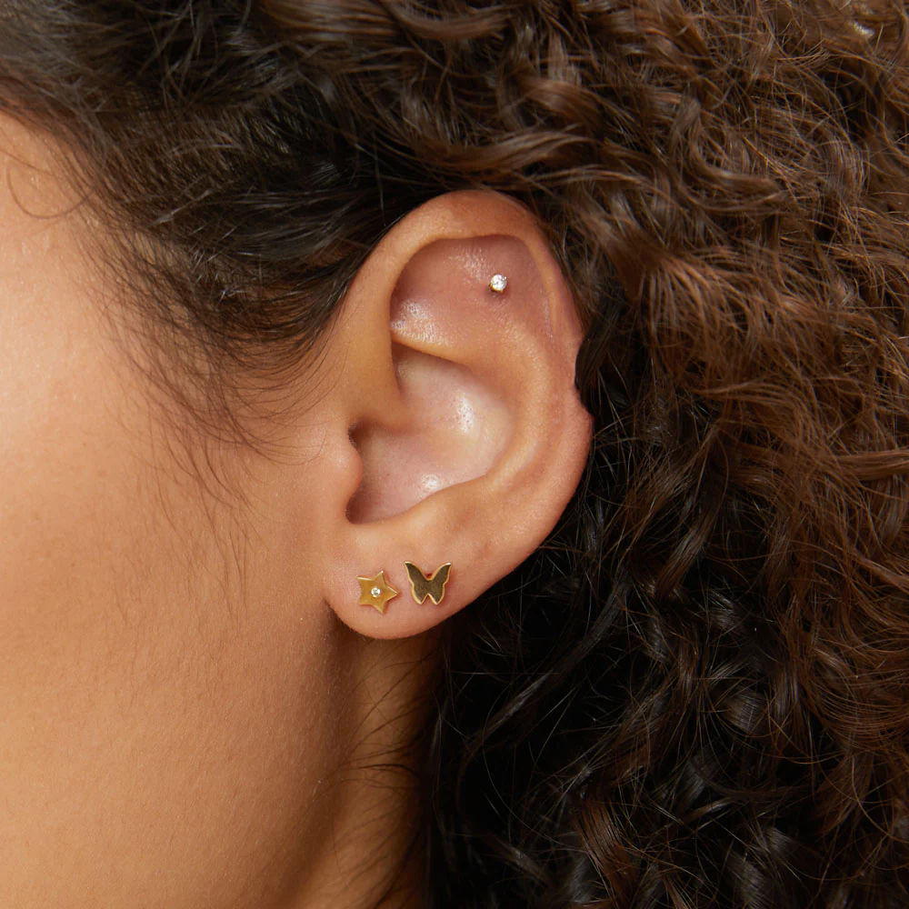 Butterfly Stud Earrings - Image 5