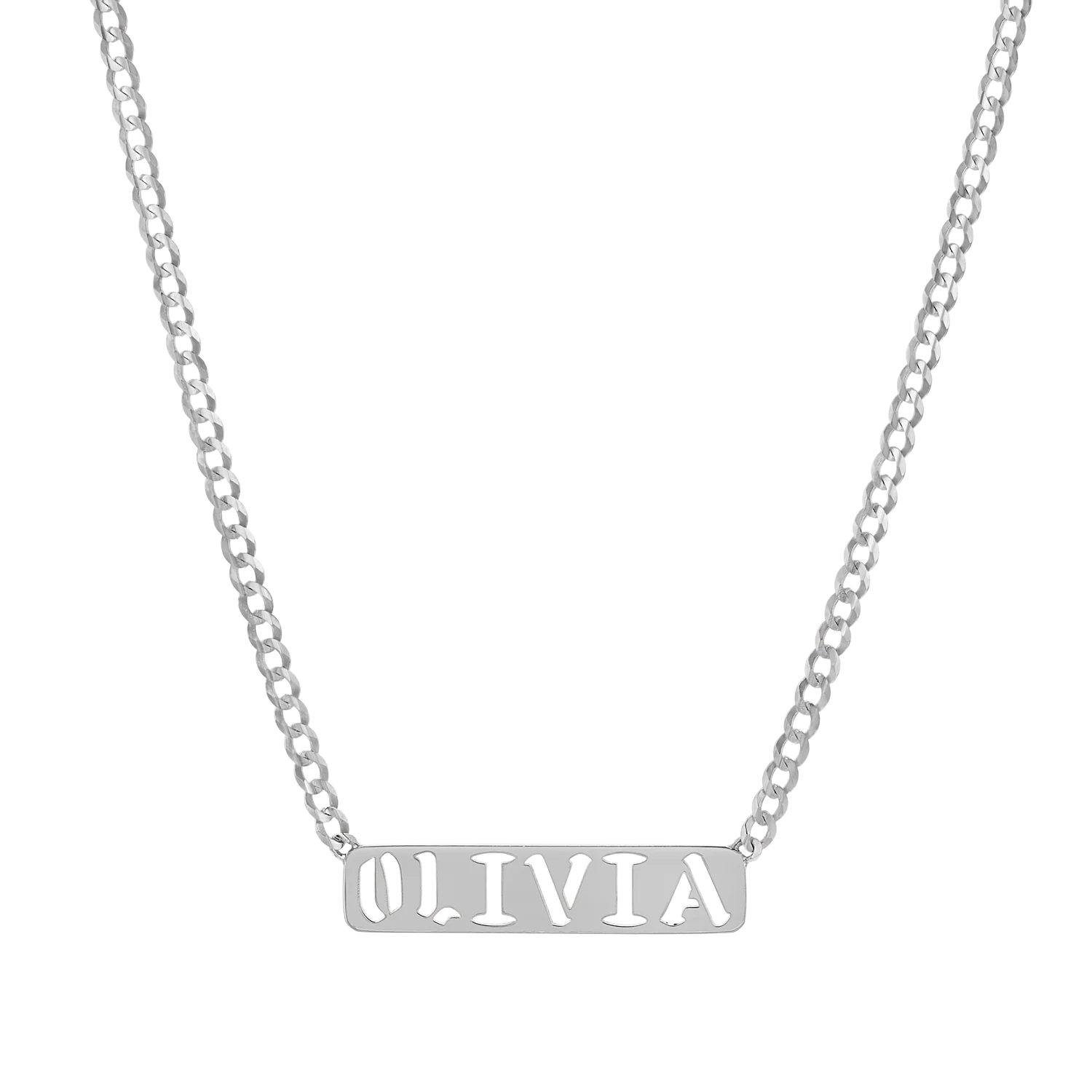 Cuban Link Custom Nameplate Necklace - Image 3